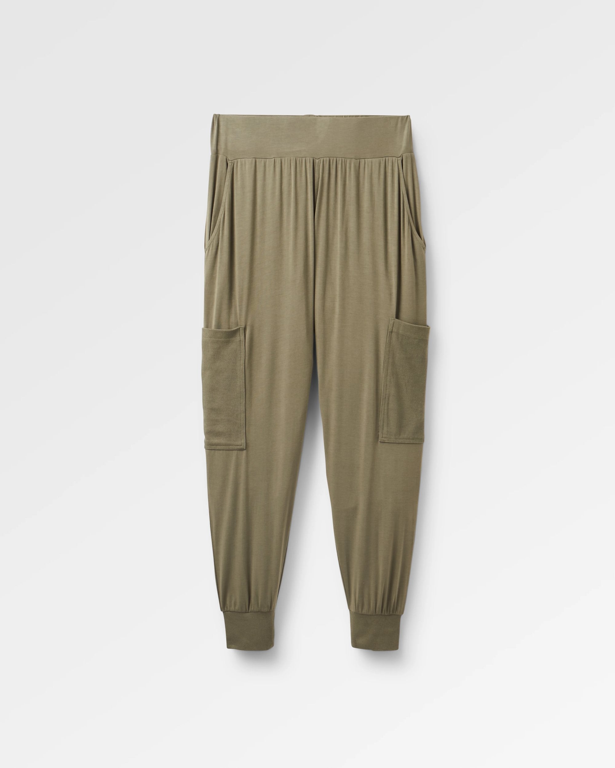 Day Dream Recycled Trouser - Dusty Olive - Flatlay