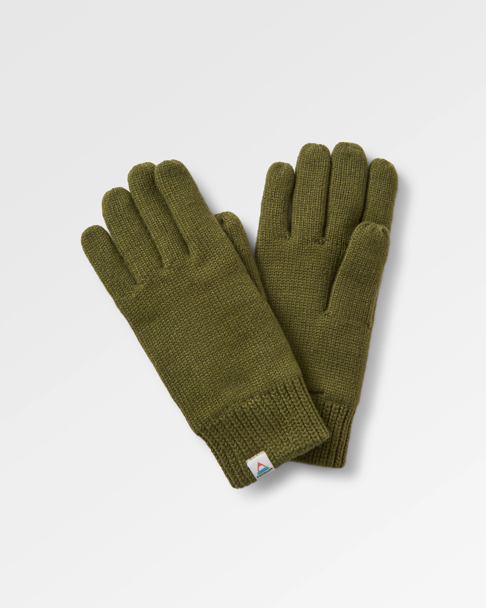 knit factory handschuhe Gale Gestrickte Handschuhe Khaki – Passenger