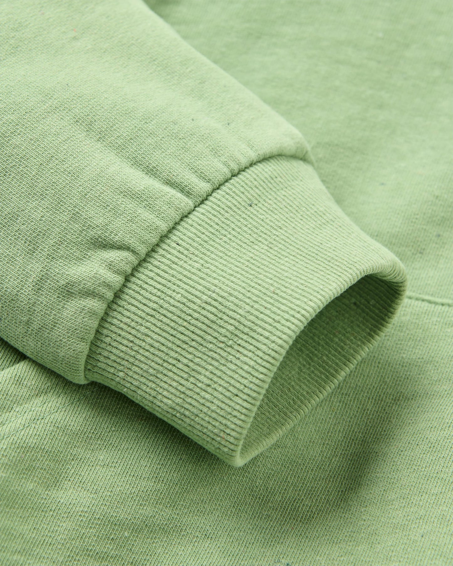 Dune Hoodie - Stem Green Marl - Flatlay
