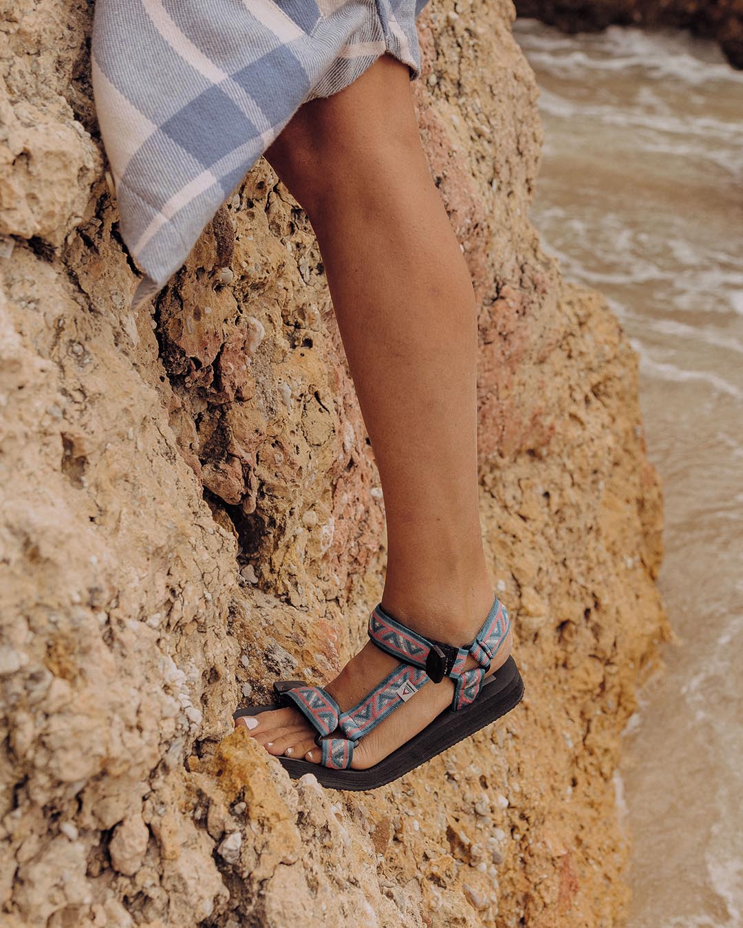 Venice Sandal - Porcelain Pattern