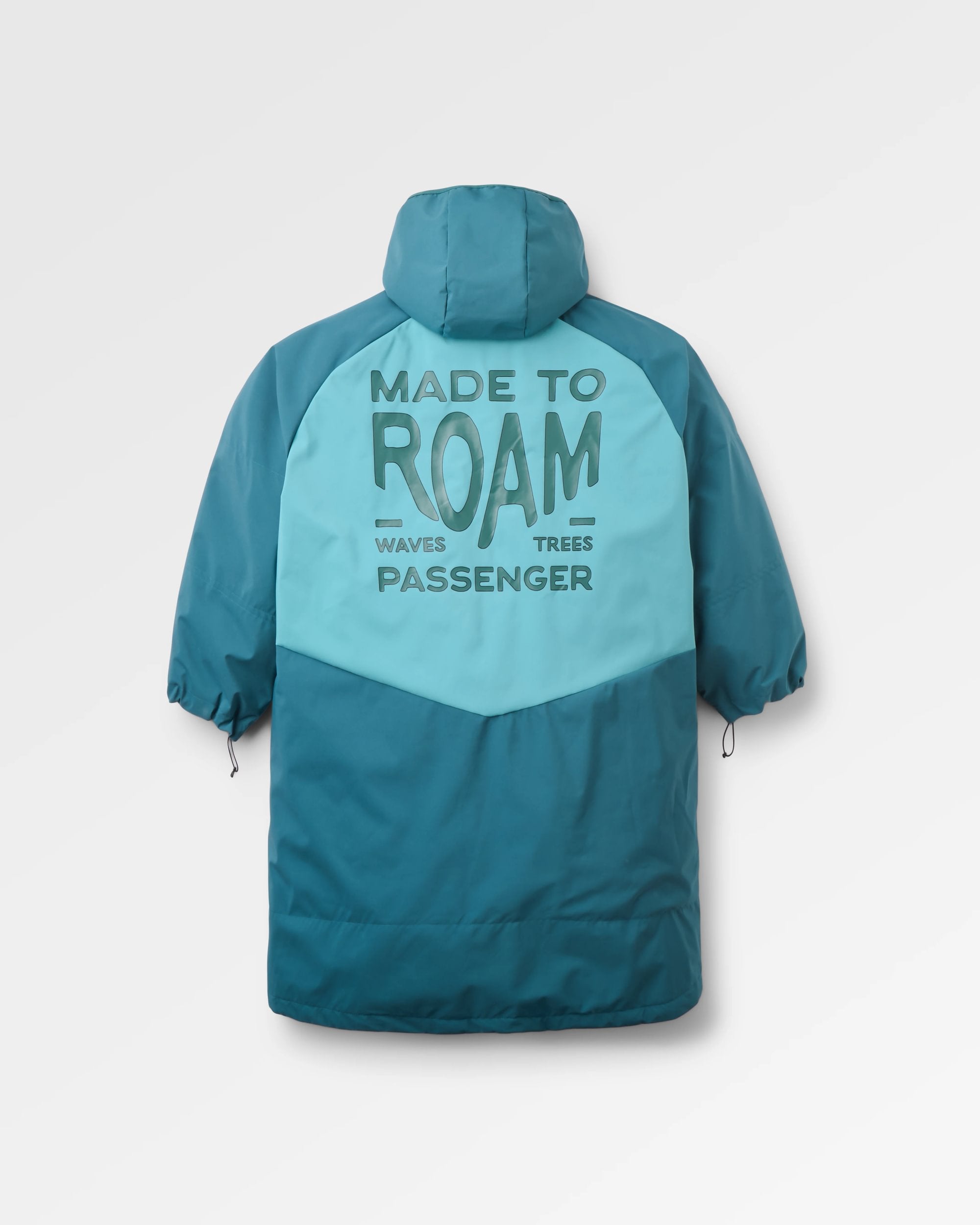 Riptide Lightweight Changing Robe - Mediterranean/ Ocean Teal - Flatlay