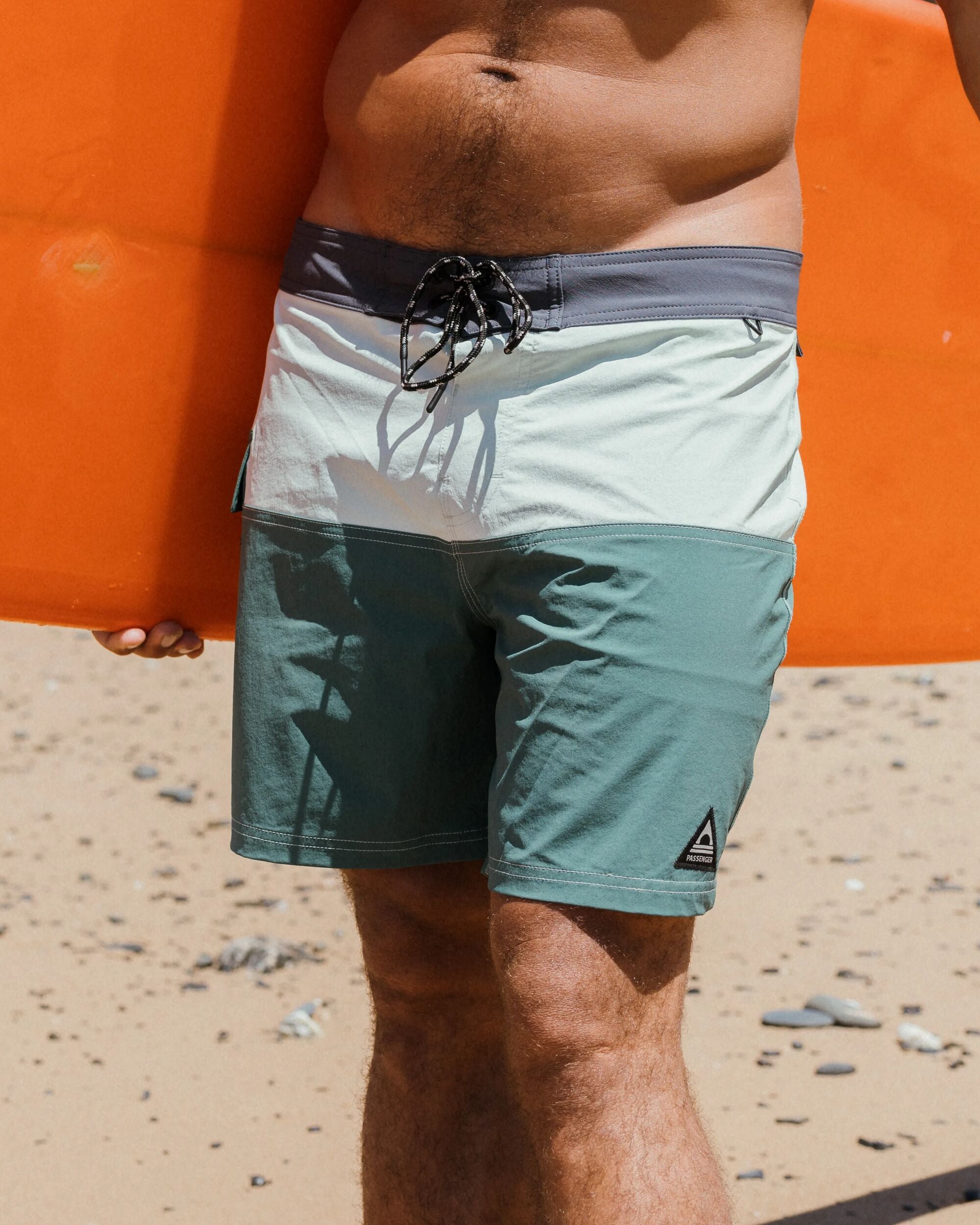 Cutback Recycled Boardshort - Spearmint/Deep Ocean - Lifestyle