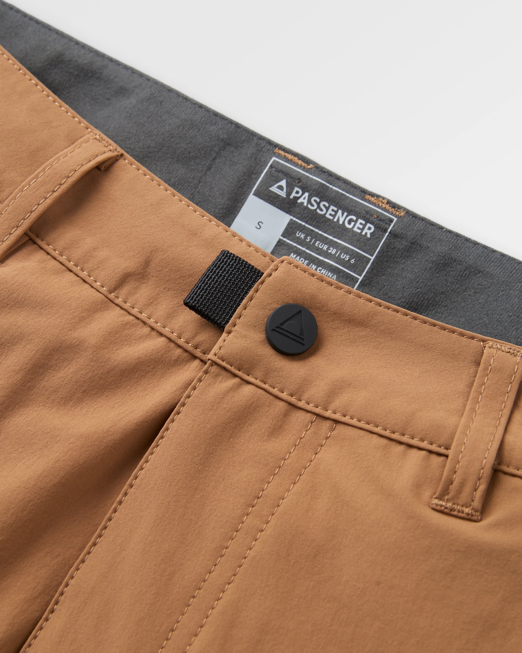 365 Trail Roll Up Short - Toffee - Flatlay