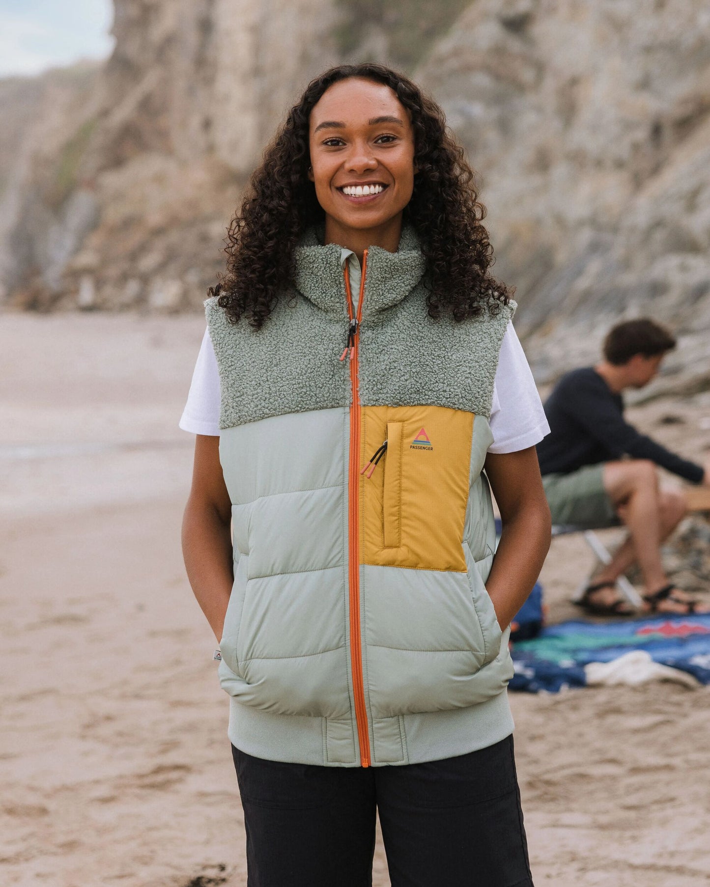 Inspire Recycled Insulated Vest - Pistachio - Lifestyle
