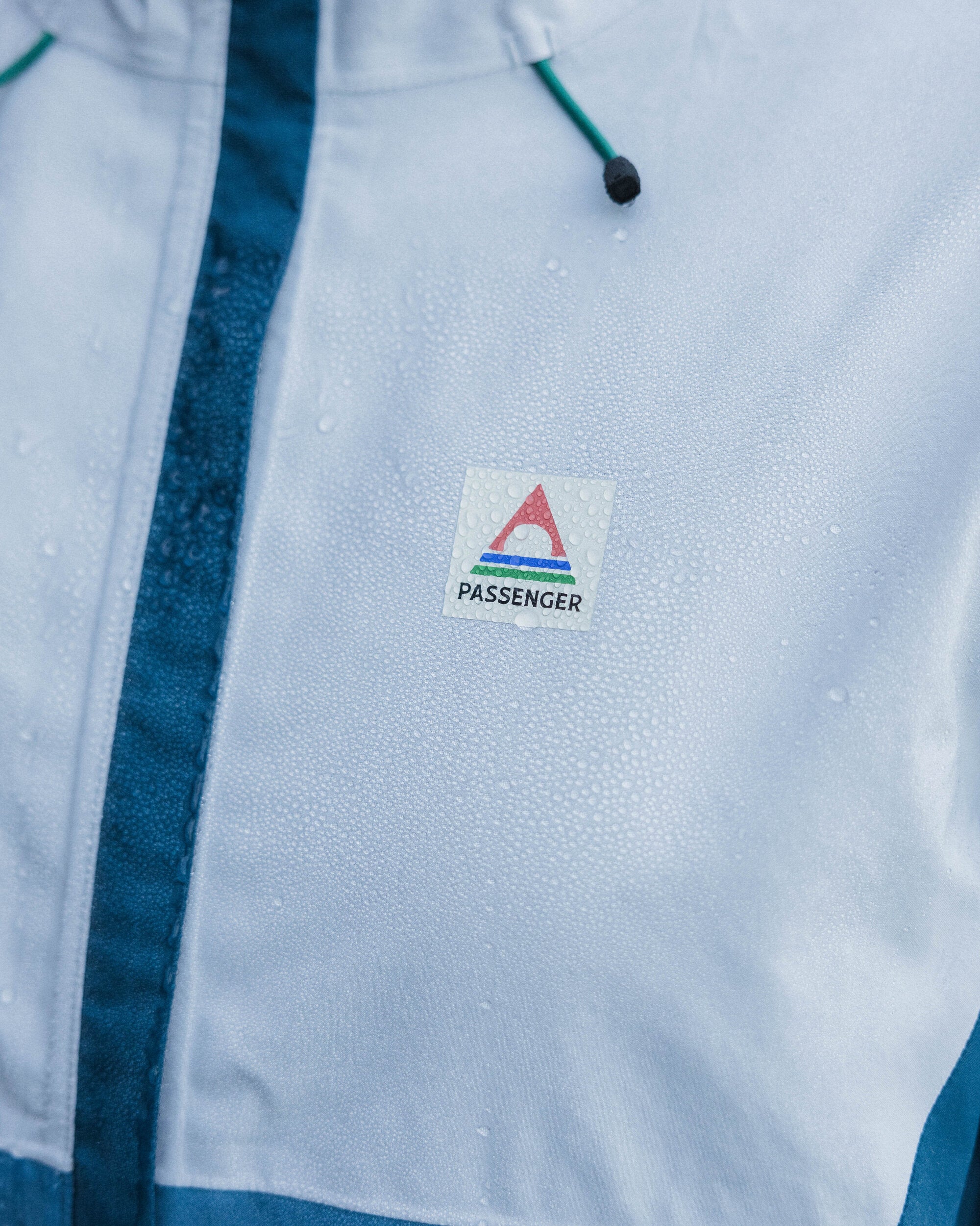 Rainstorm Recycled Waterproof Jacket - Grey Blue/Blue Steel - Lifestyle