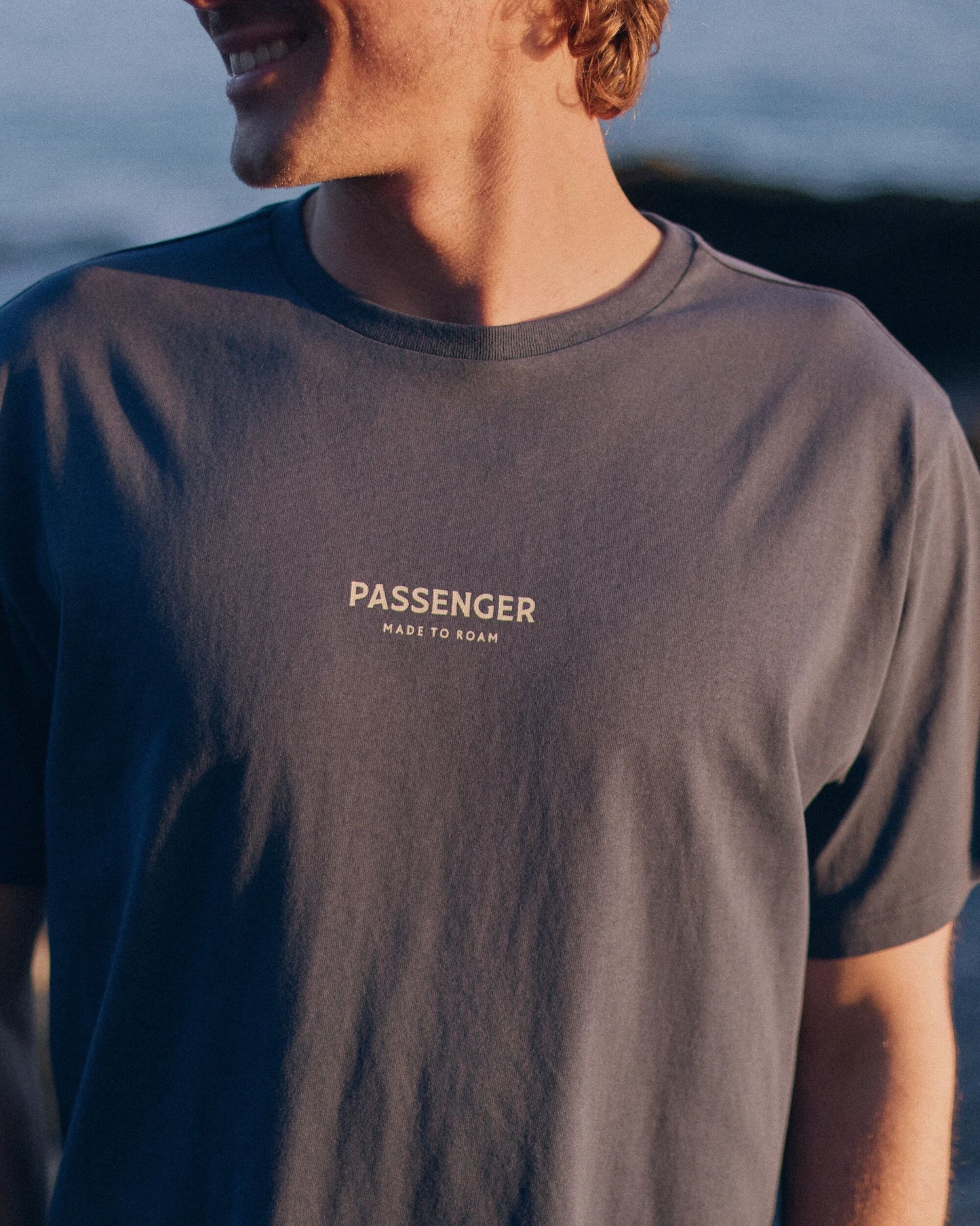 Passenger Recycled Cotton T-Shirt - Rich Navy - Lifestyle
