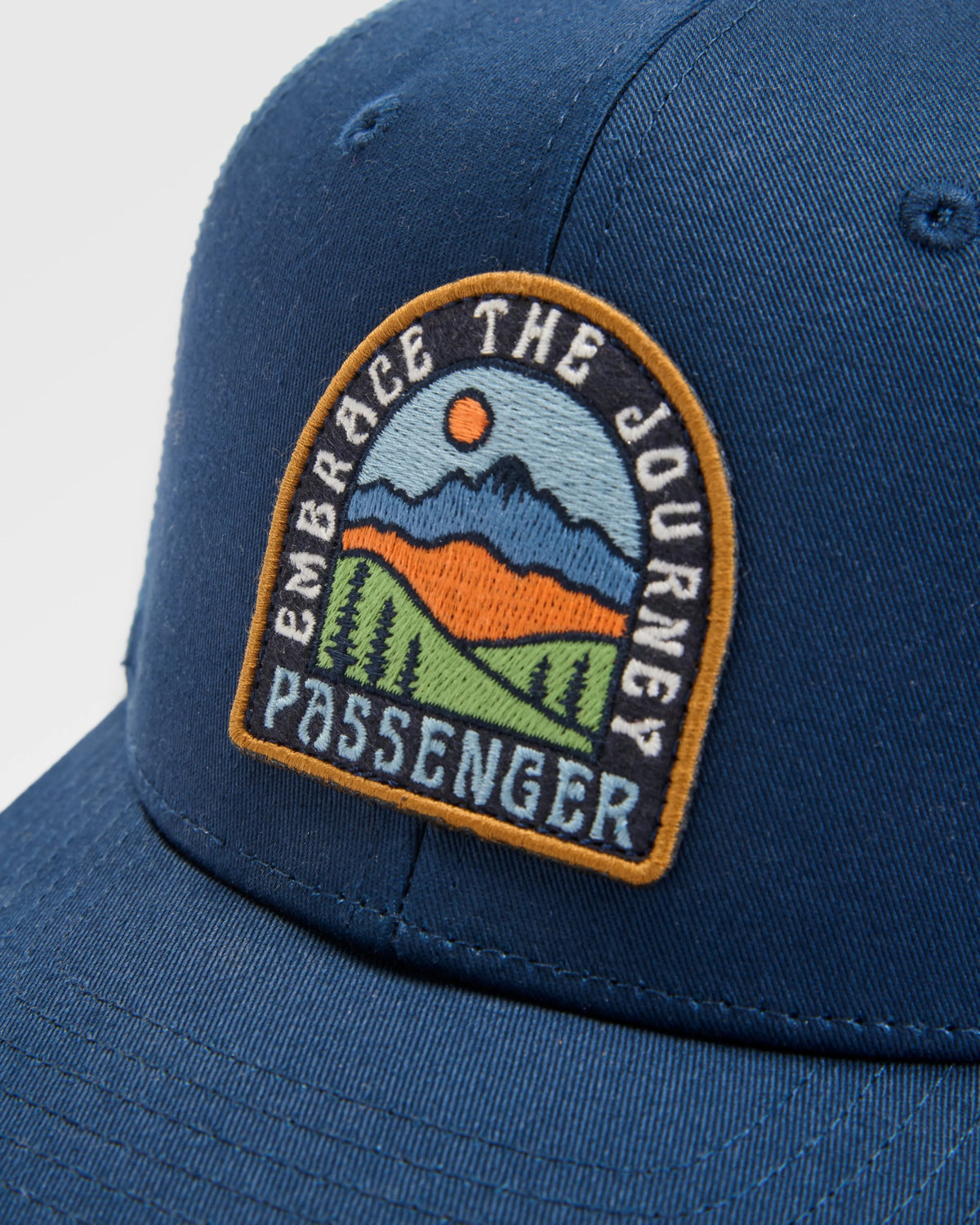 Outlook Organic Cotton Trucker Cap - Rich Navy - Flatlay