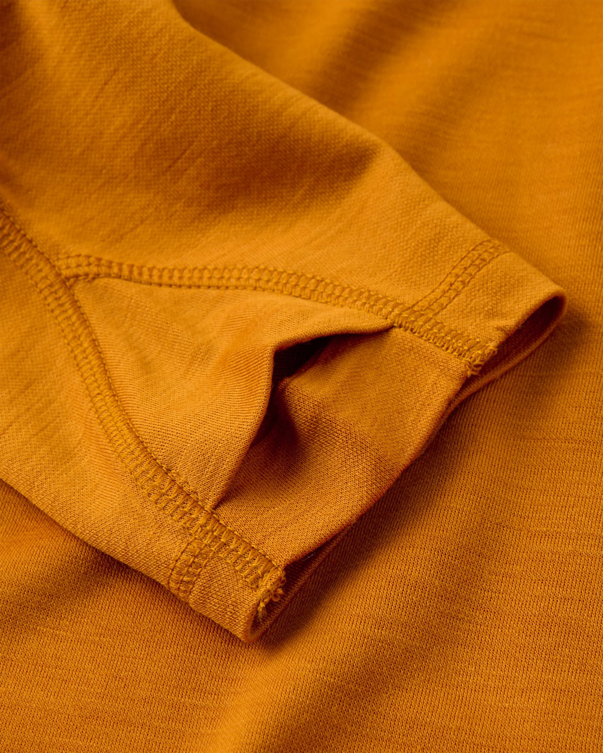 Camp Lost Lightweight Merino Blend LS T-Shirt - Retro Orange - Flatlay