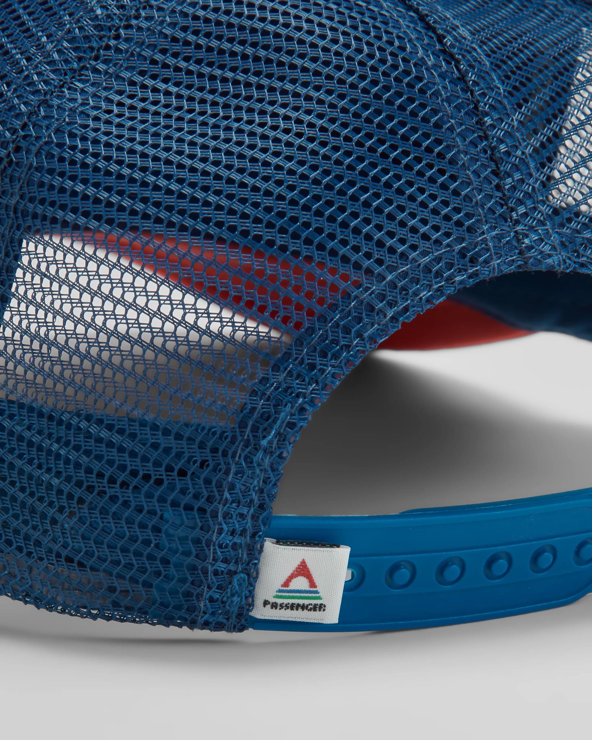 Escapism Trucker Cap - Moonlight Blue/Red Spice - Flatlay