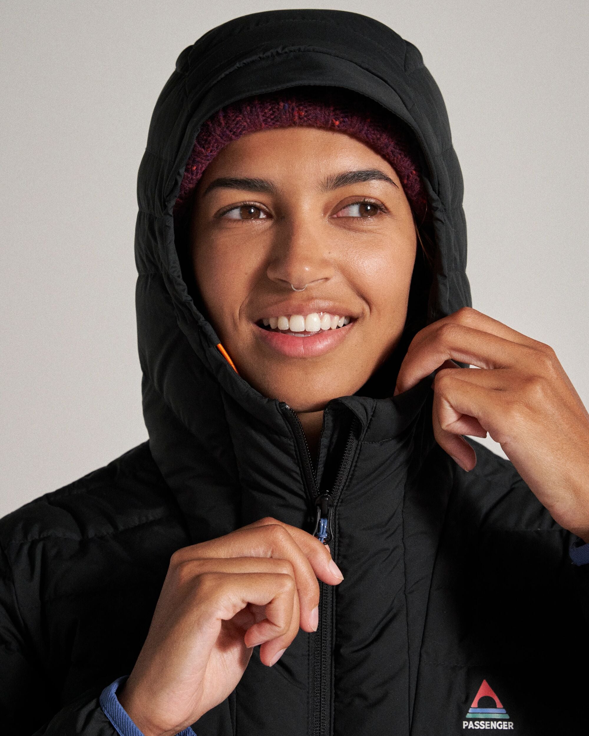 Northstar Down Recycled Jacket - Black - Studio Model