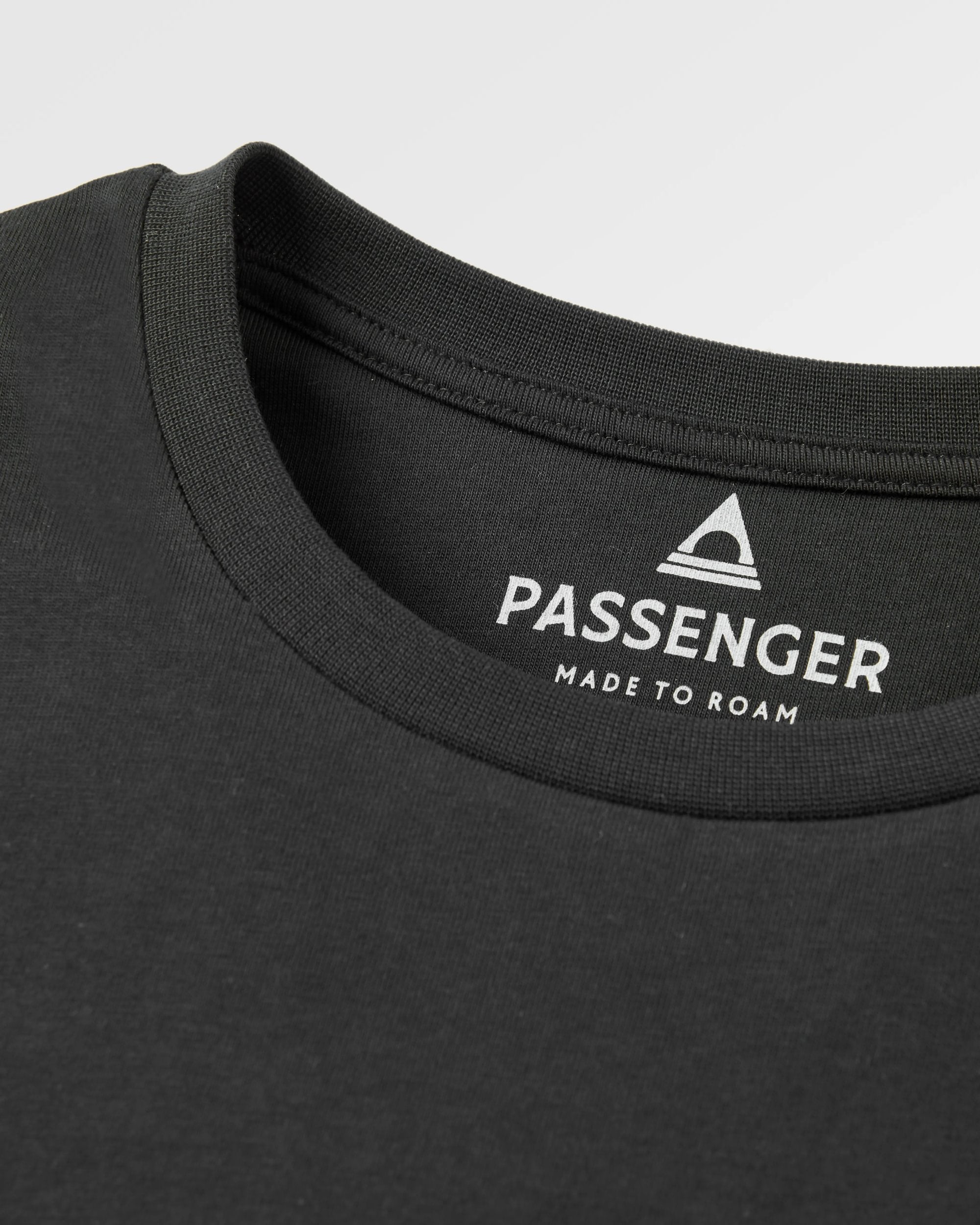 Cutout Organic Cotton T-Shirt - Black - Flatlay