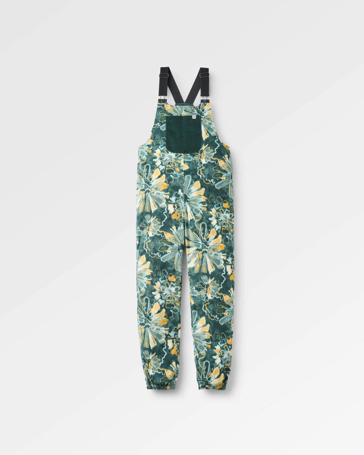 Ace Polar Fleece Dungarees - Frost Dark Fern - Flatlay