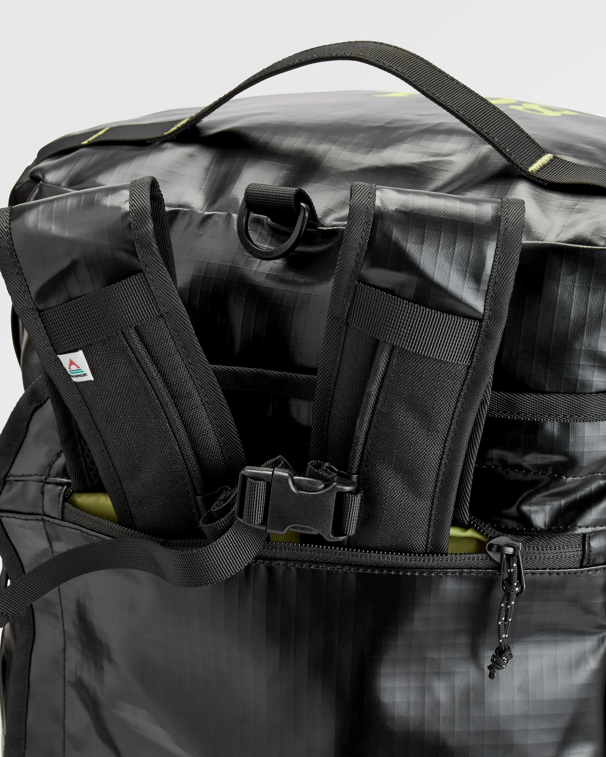 Roamer Recycled 60L Duffel Bag - Black - Flatlay