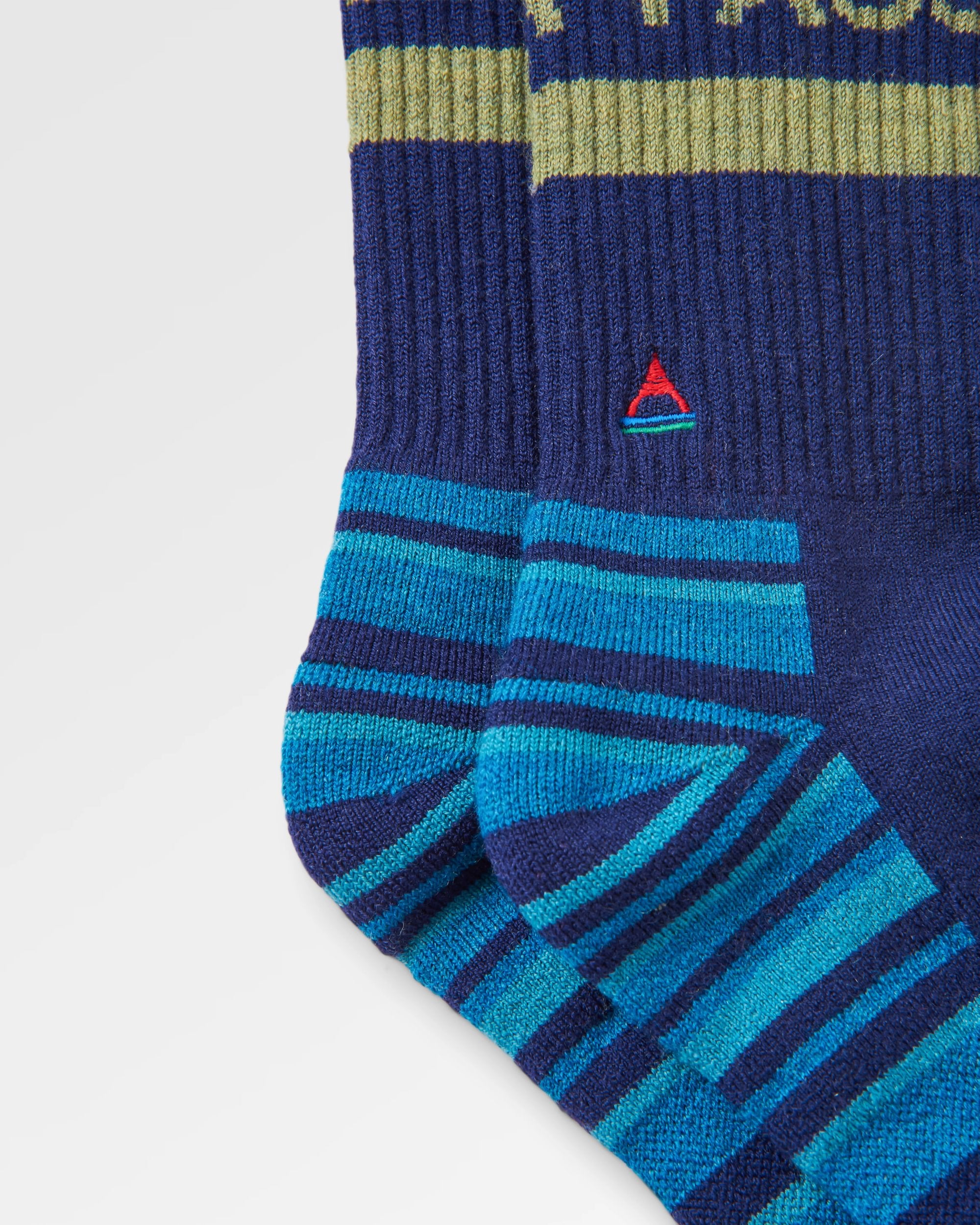 Sierra Active Socks - Tidal Blue - Flatlay