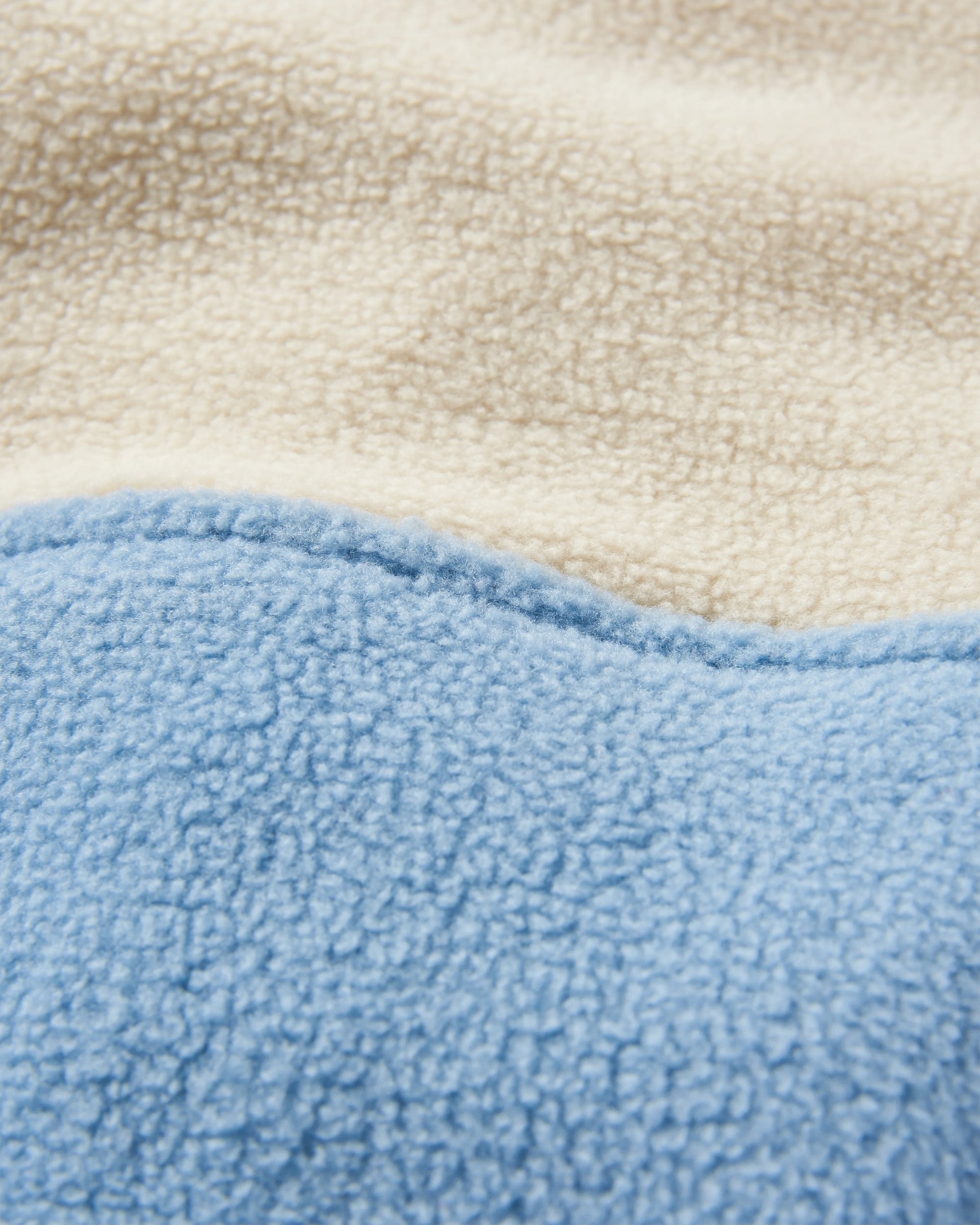 Caspian Recycled Polar Fleece - Faded Denim - Flatlay