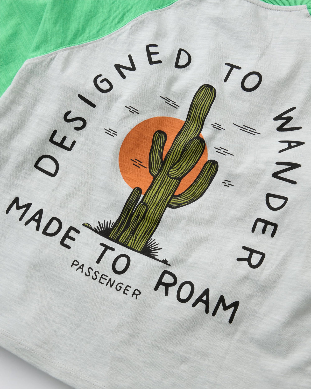 Explore LS Raglan T-Shirt - Light Grey Marl - Flatlay