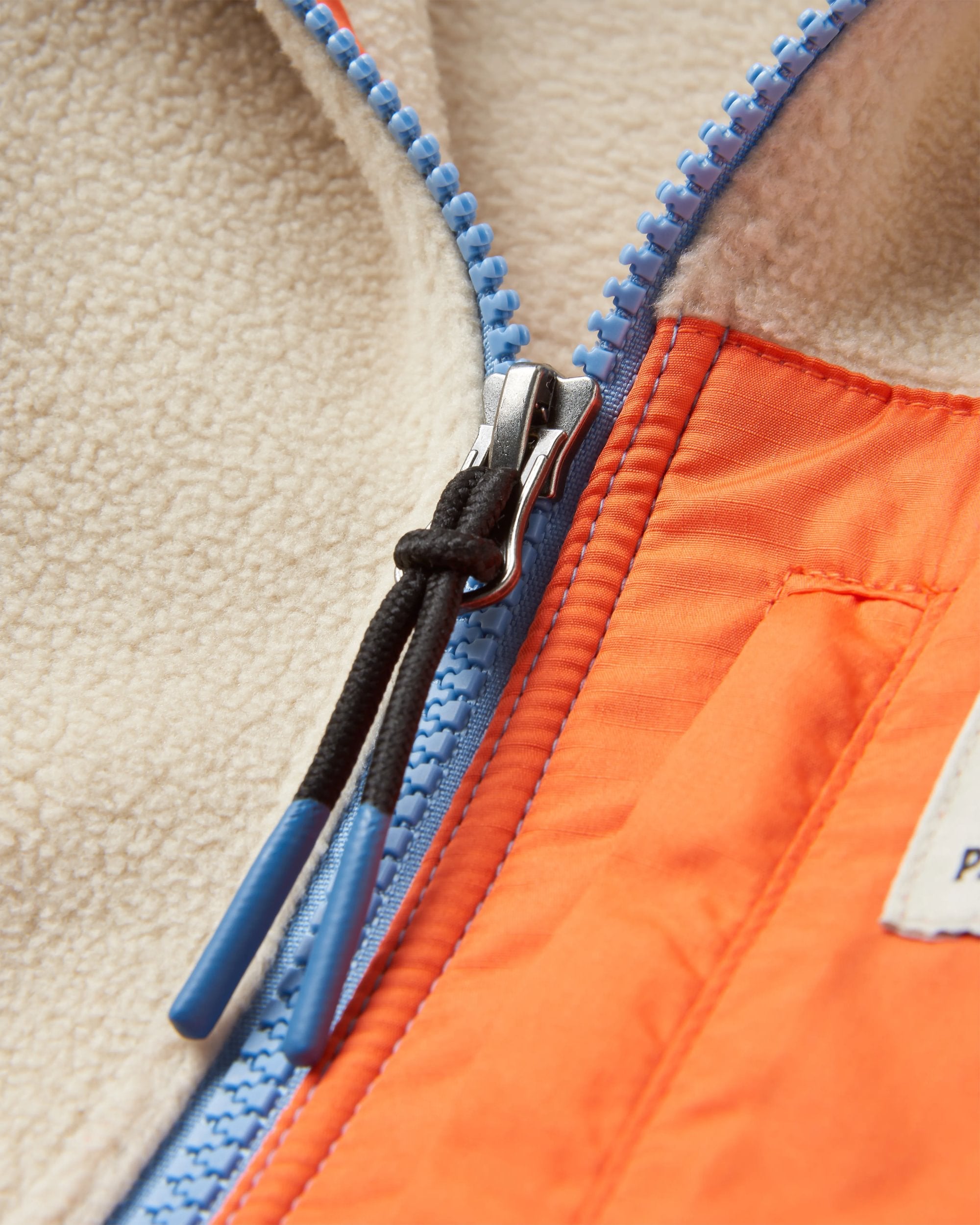 Caspian Recycled Polar Fleece - Faded Denim - Flatlay