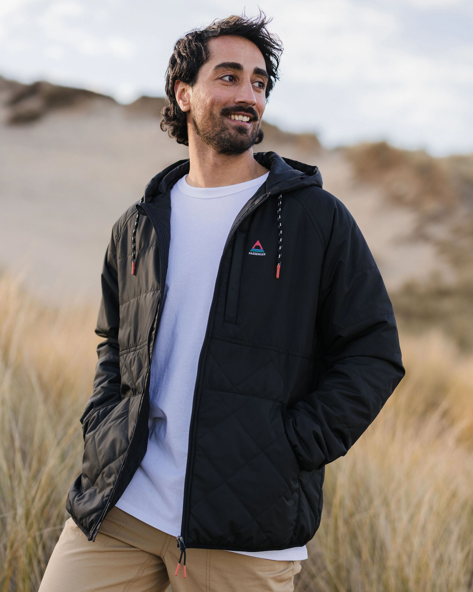 Dylan Recycled Insulated Full Zip Jacket - Black - Lifestyle