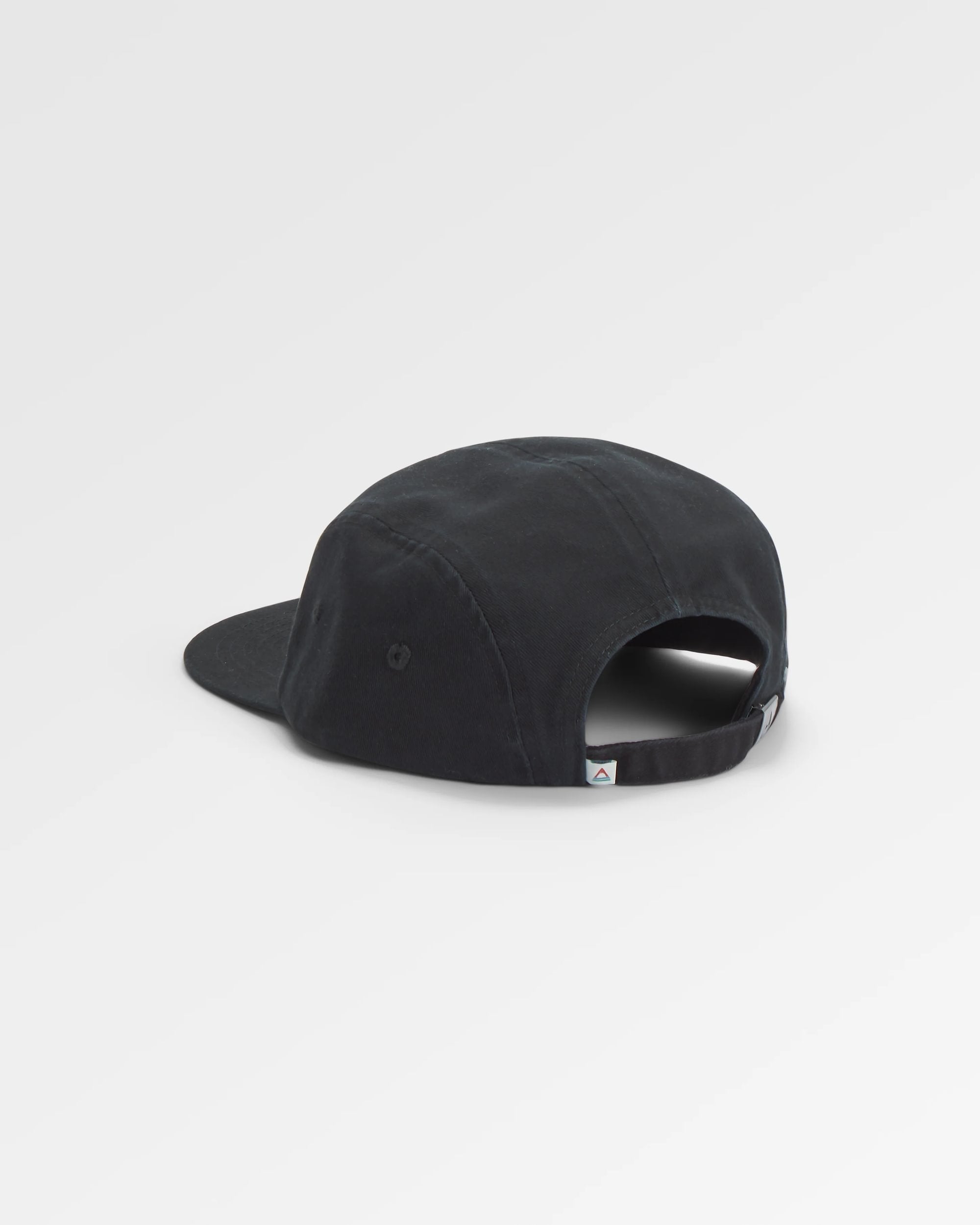 Fixie Recycled 5 Panel Cap - Faded Black - Flatlay