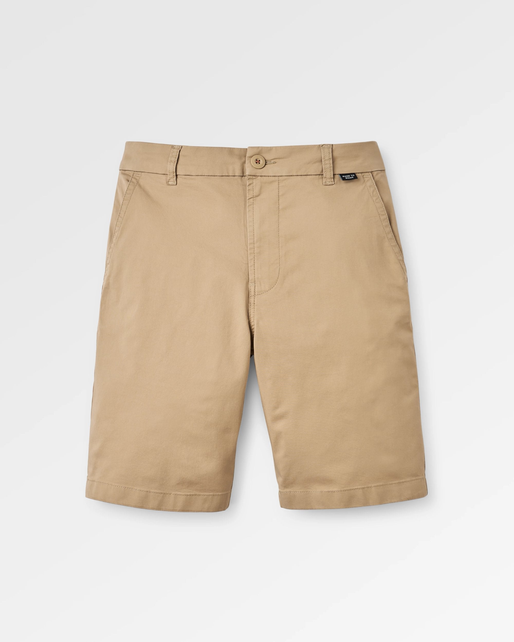 365 Light Organic Cotton Shorts - Biscuit - Flatlay