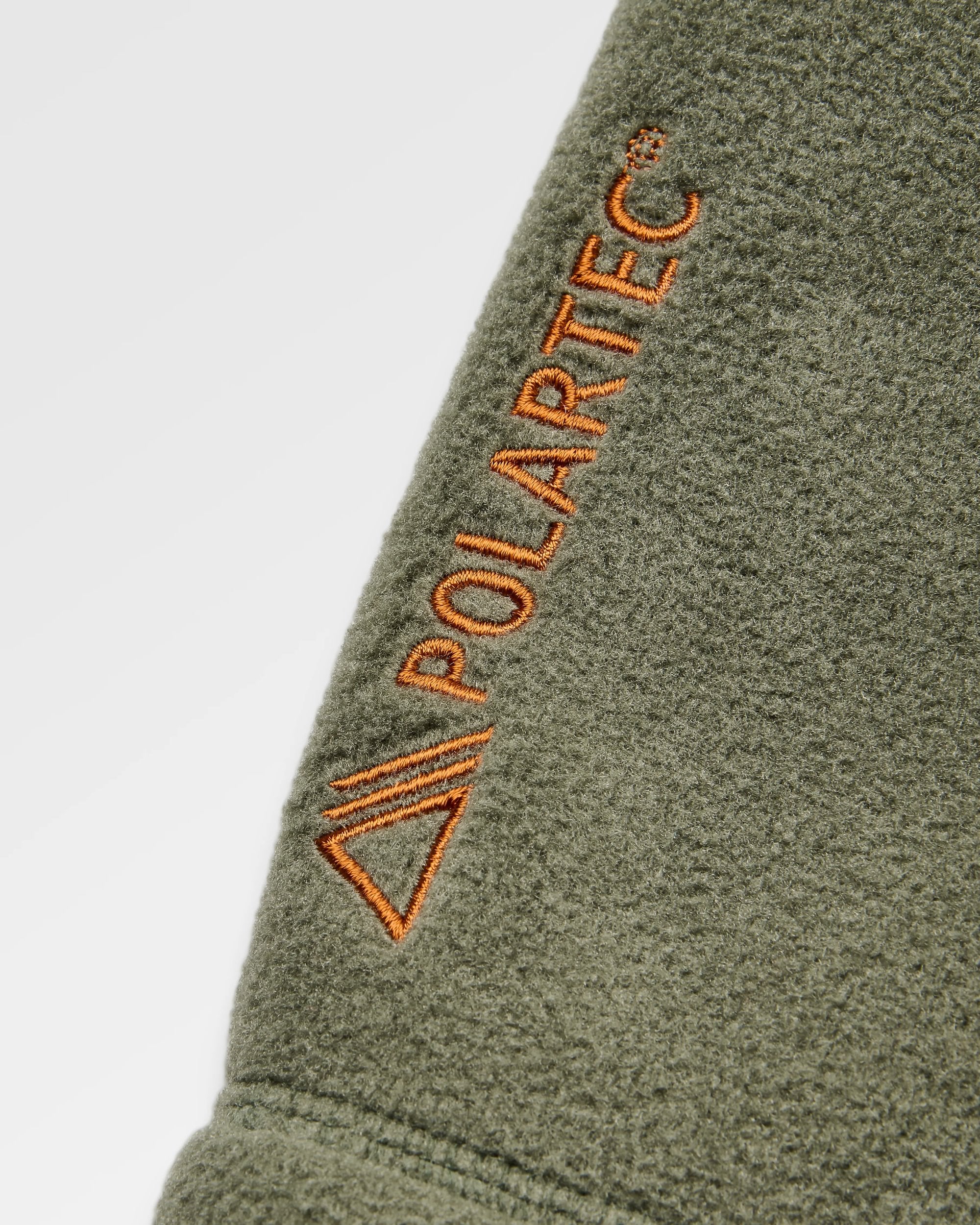 Sierrascape Men's Recycled Polartec® Fleece Hoodie - Dusty Olive - Flatlay