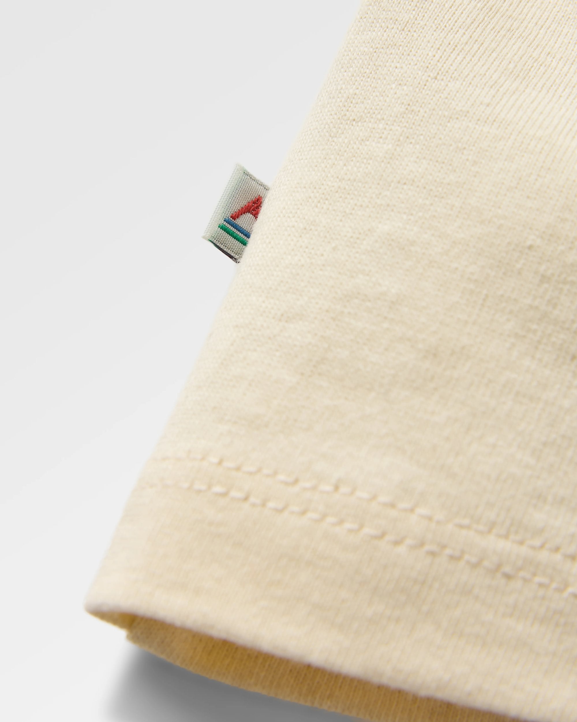 Sundown Recycled Cotton T-Shirt - Birch - Flatlay