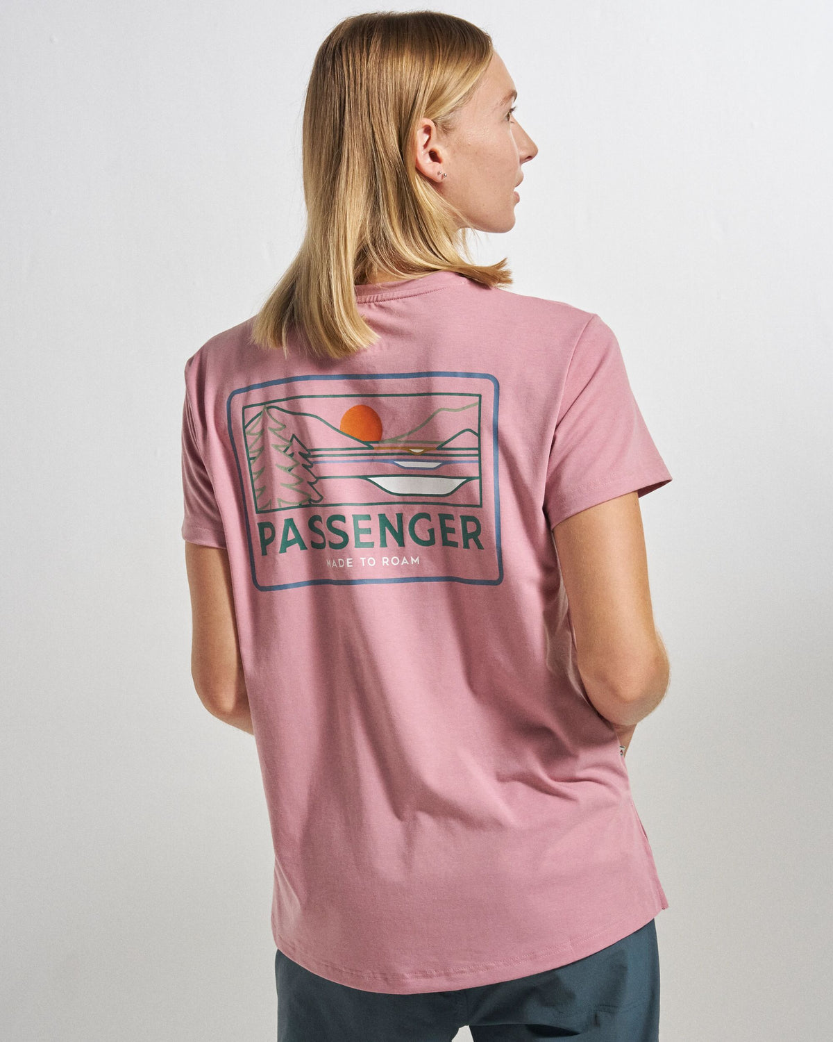 Roamer Women's Drirelease® Active T-Shirt - Pink Haze - Studio Model