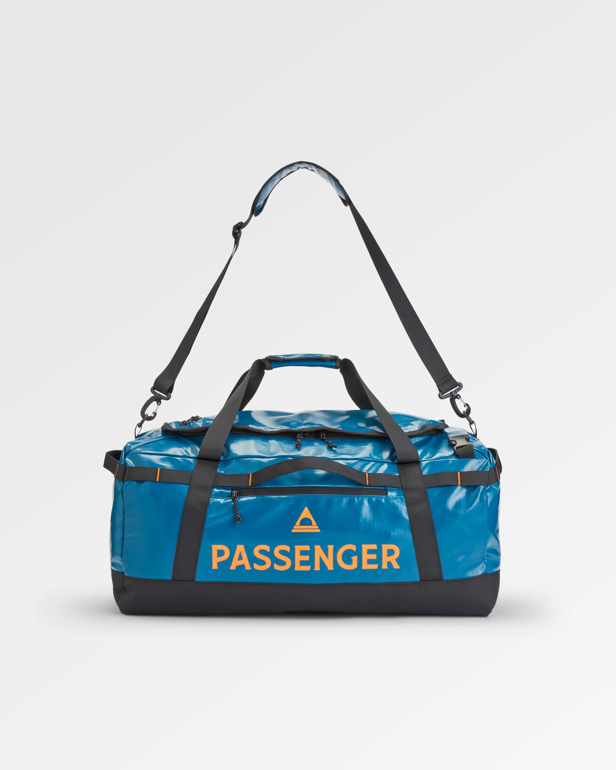 Roamer Recycled 60L Duffel Bag - Tidal Blue - Flatlay