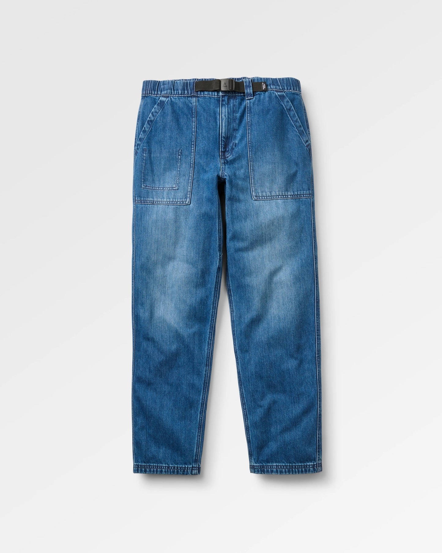 Adventurer Denim Trouser - Mid Wash Denim - Flatlay