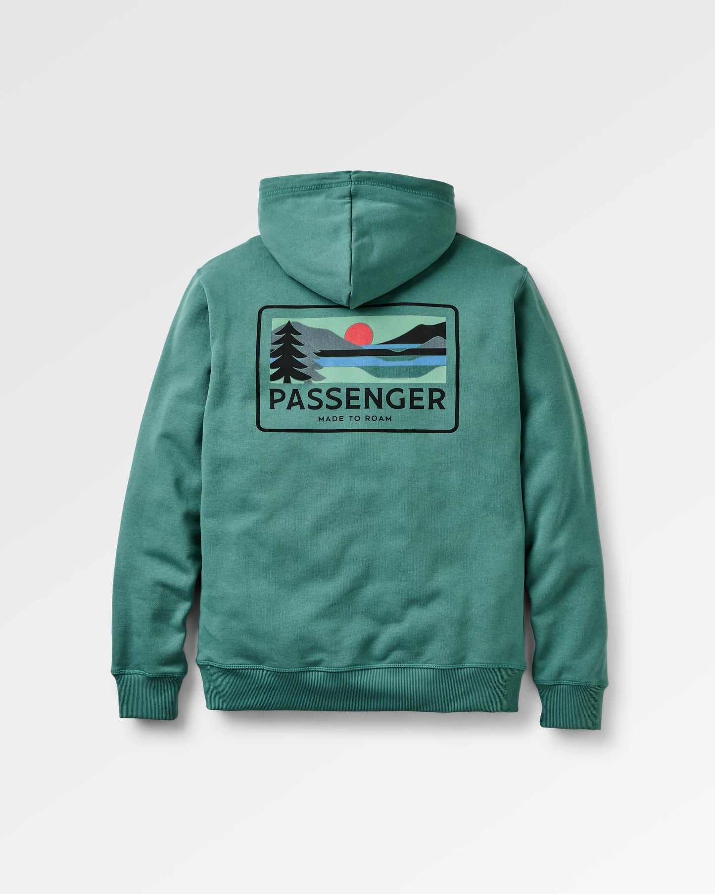 Roamer Recycled Cotton Hoodie - Deep Ocean - Flatlay