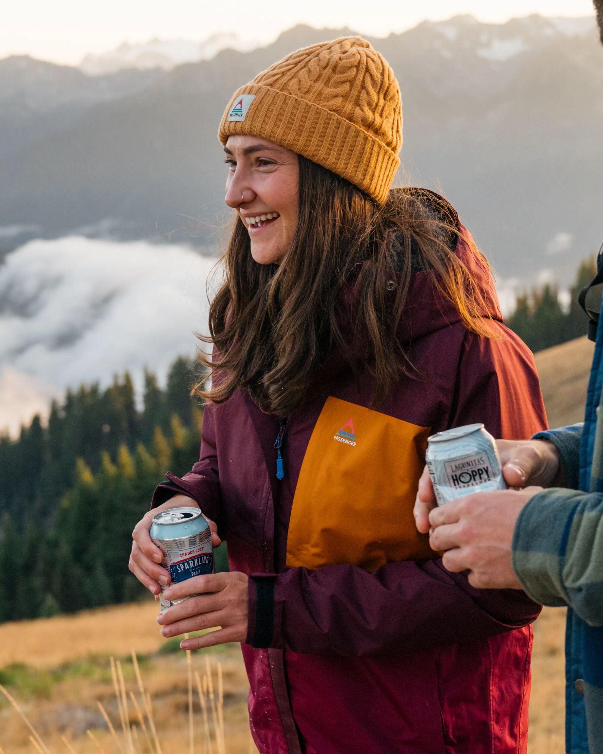 Trailscape Women's Recycled Waterproof Jacket - Fig/Wild Berry - Lifestyle