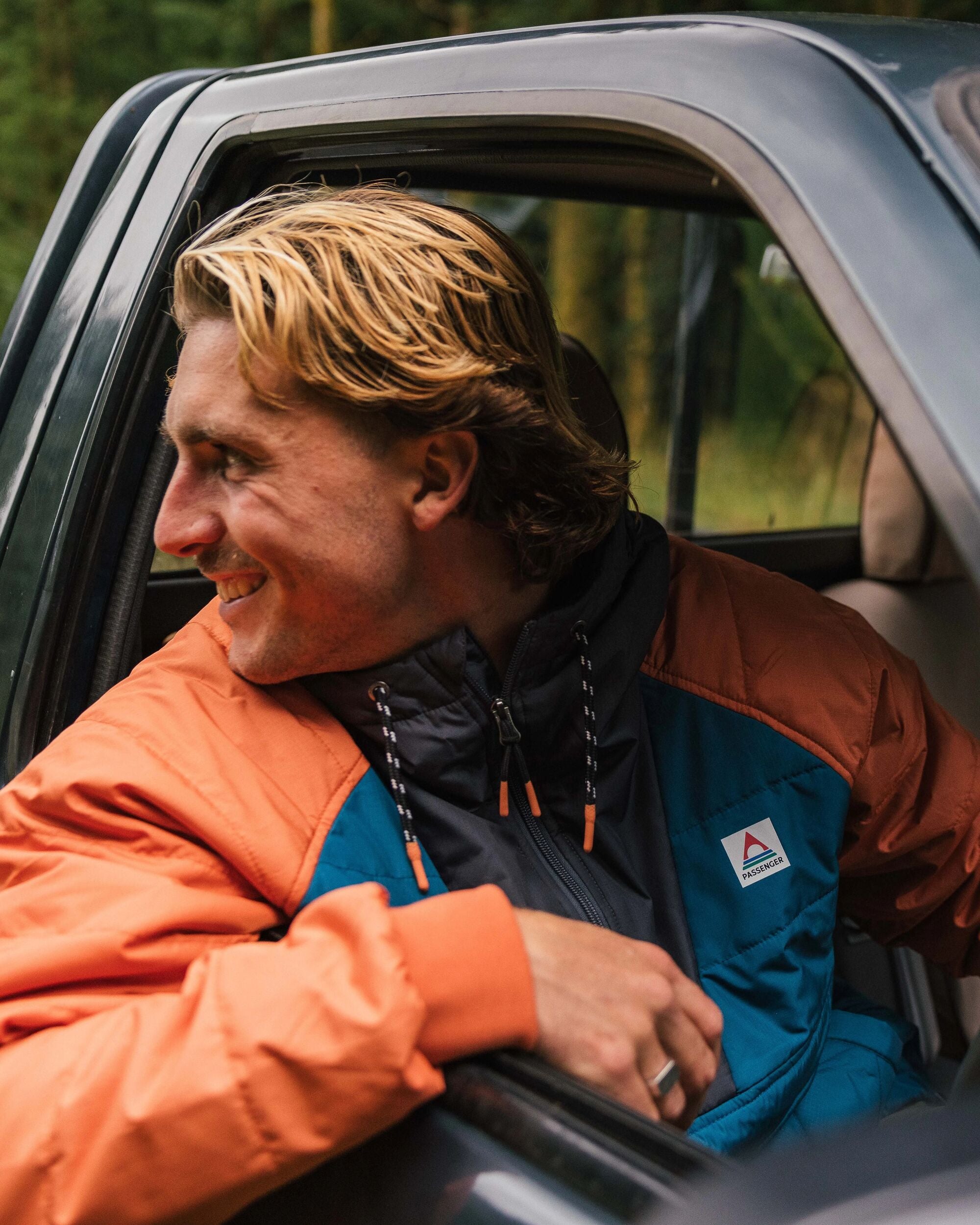 Oceanic Recycled Insulated Anorak - Tidal Blue/Burnt Orange - Lifestyle