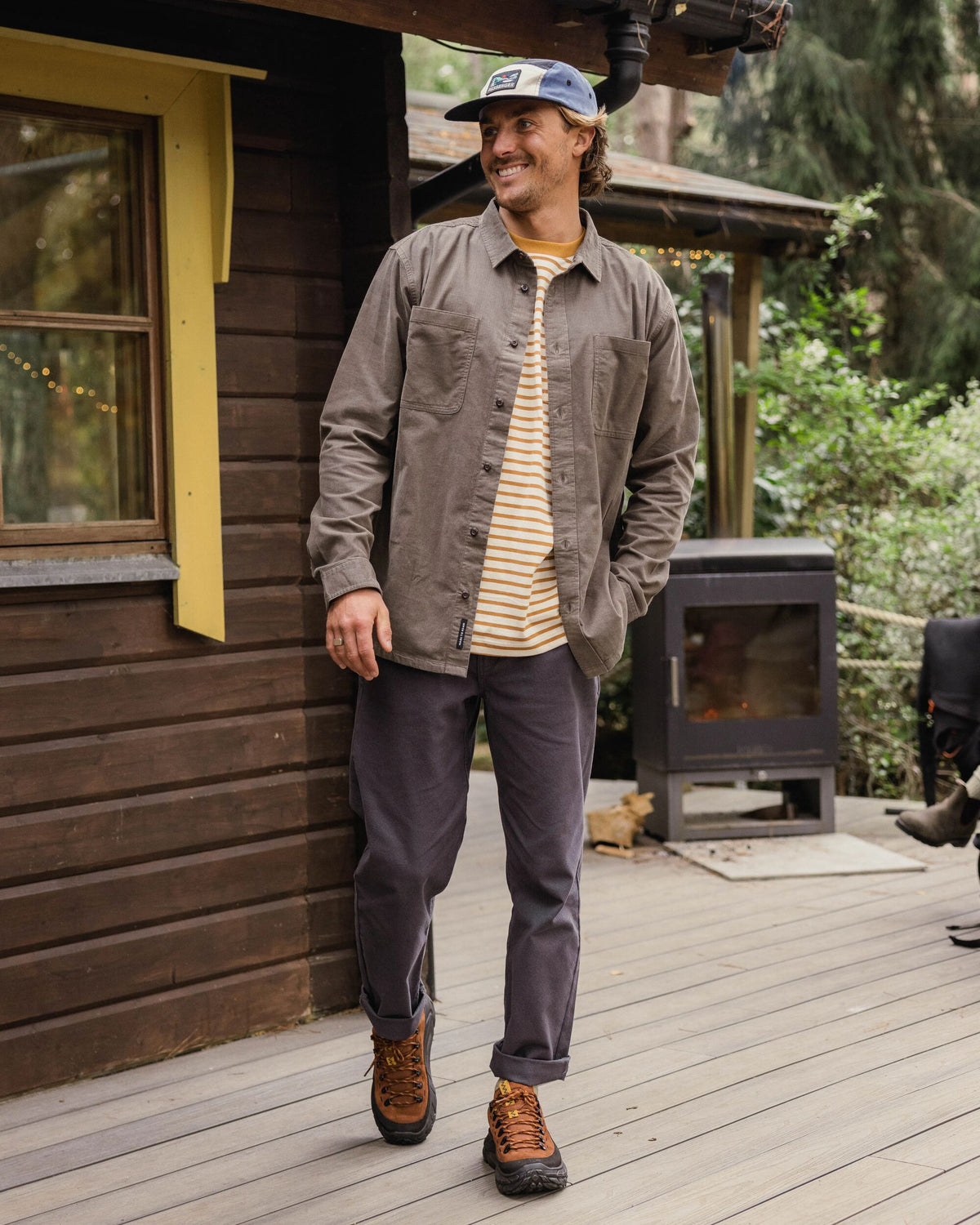 Backcountry Cord Light Shirt - Dusty Olive - Lifestyle