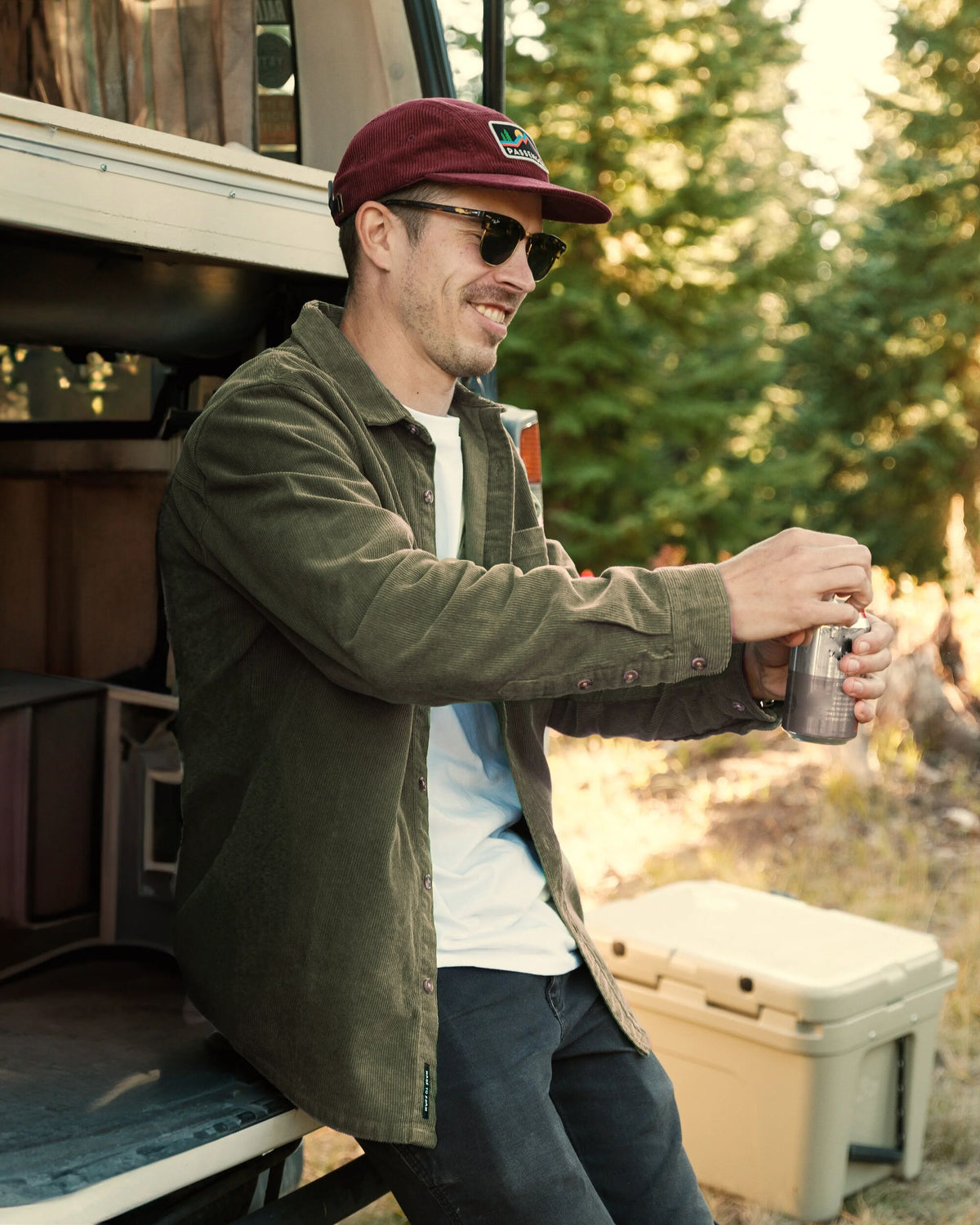 Backcountry Cord Shirt - Dusty Olive - Lifestyle
