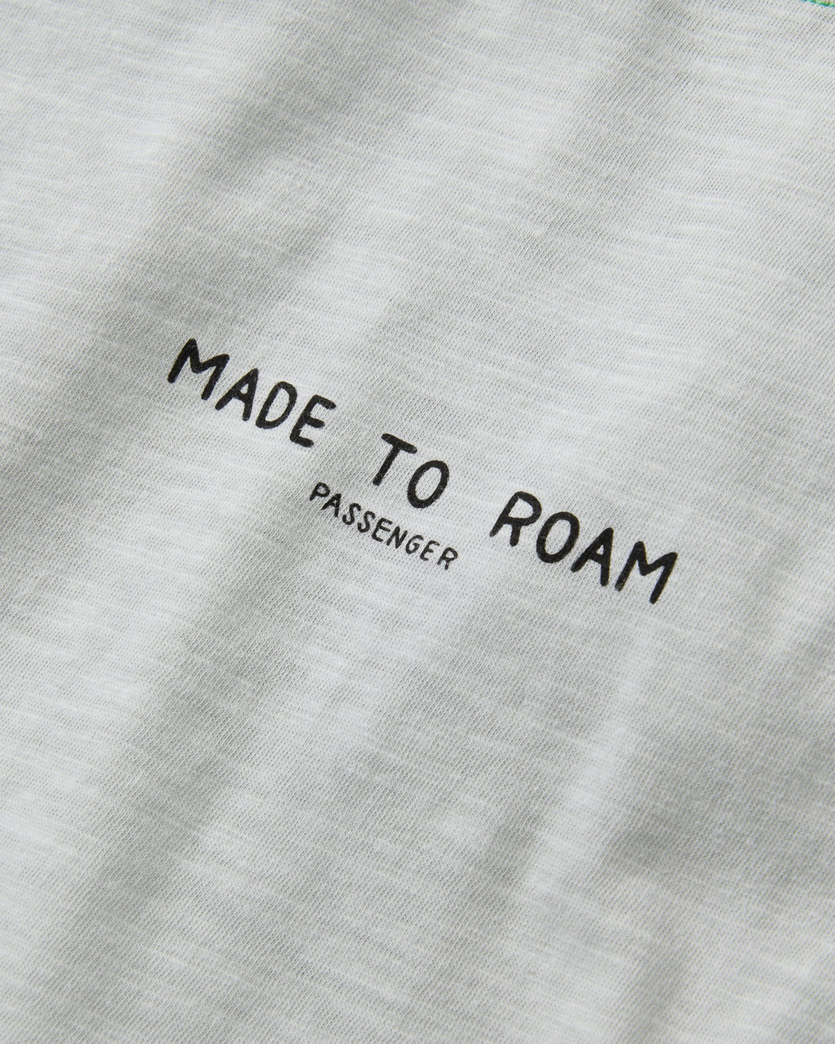 Explore LS Raglan T-Shirt - Light Grey Marl - Flatlay