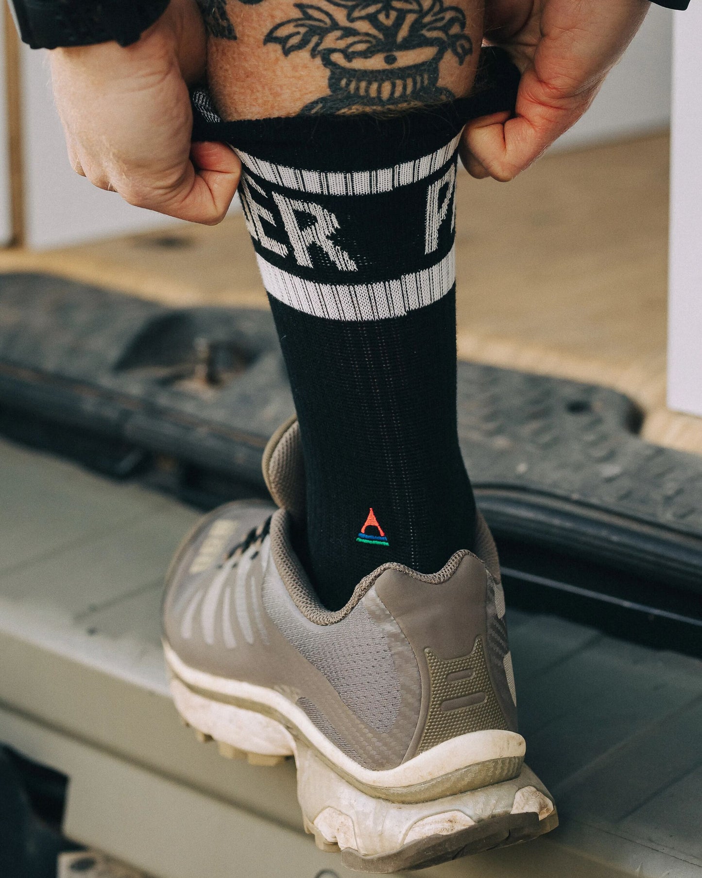MensClassic Passenger Crew Socks - Black - Lifestyle