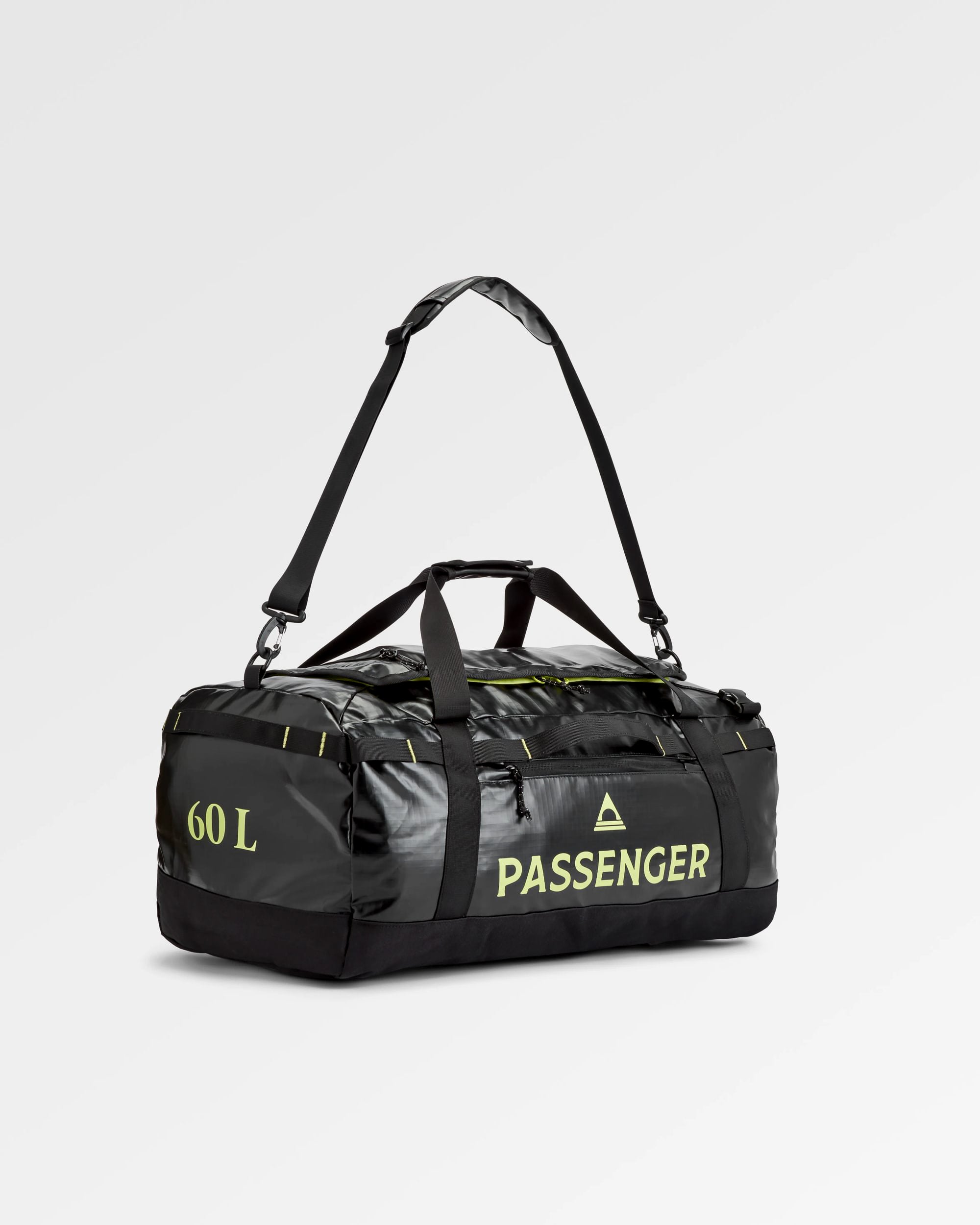 Roamer Recycled 60L Duffel Bag - Black - Flatlay