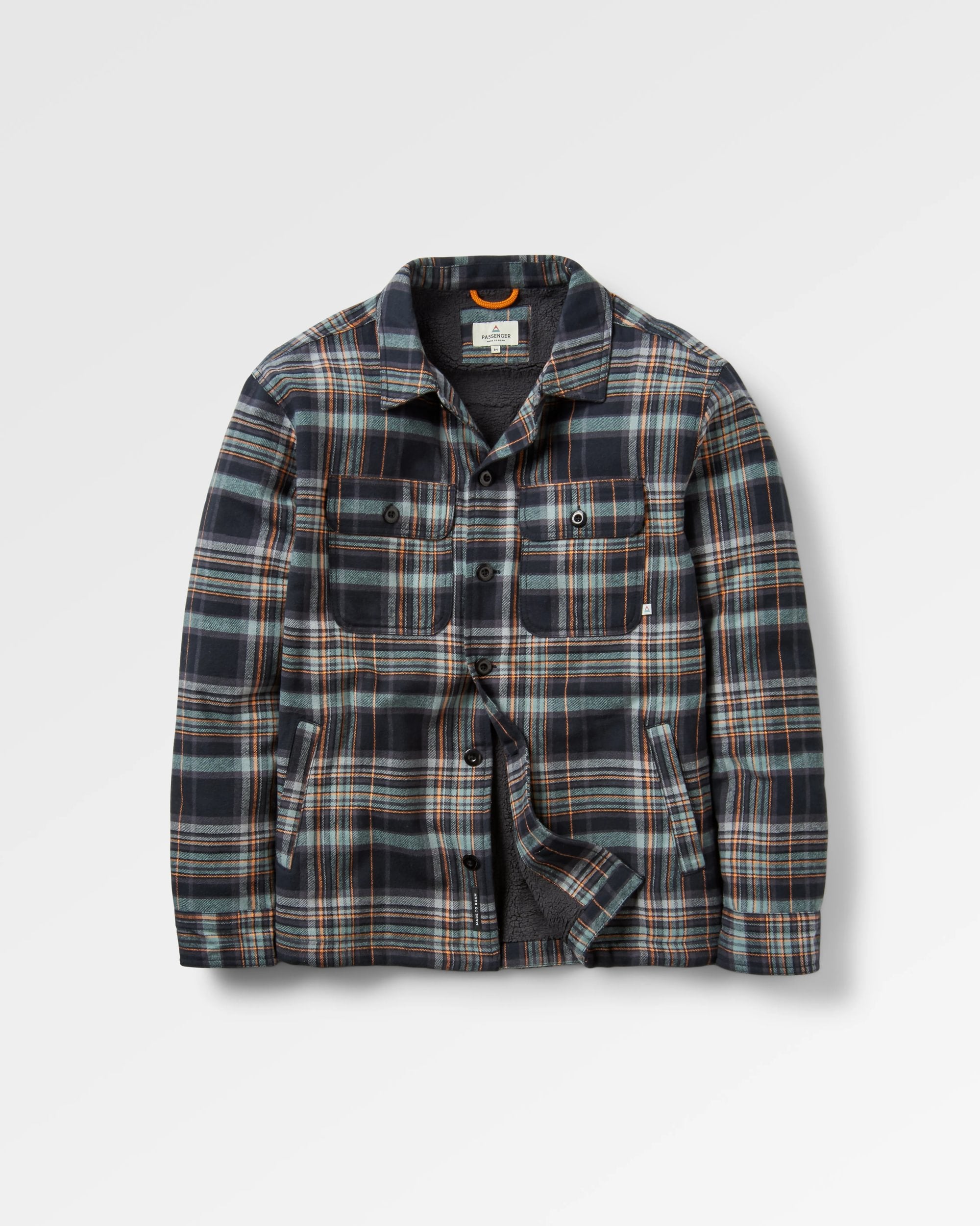 Freestyle Sherpa-Lined Overshirt Black Check – Passenger