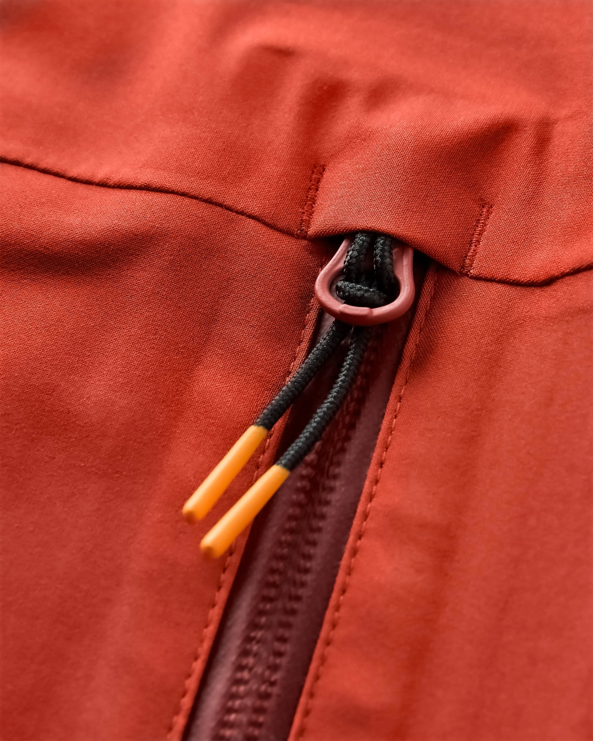 Five Season Recycled Waterproof Jacket - Red Ochre - Flatlay