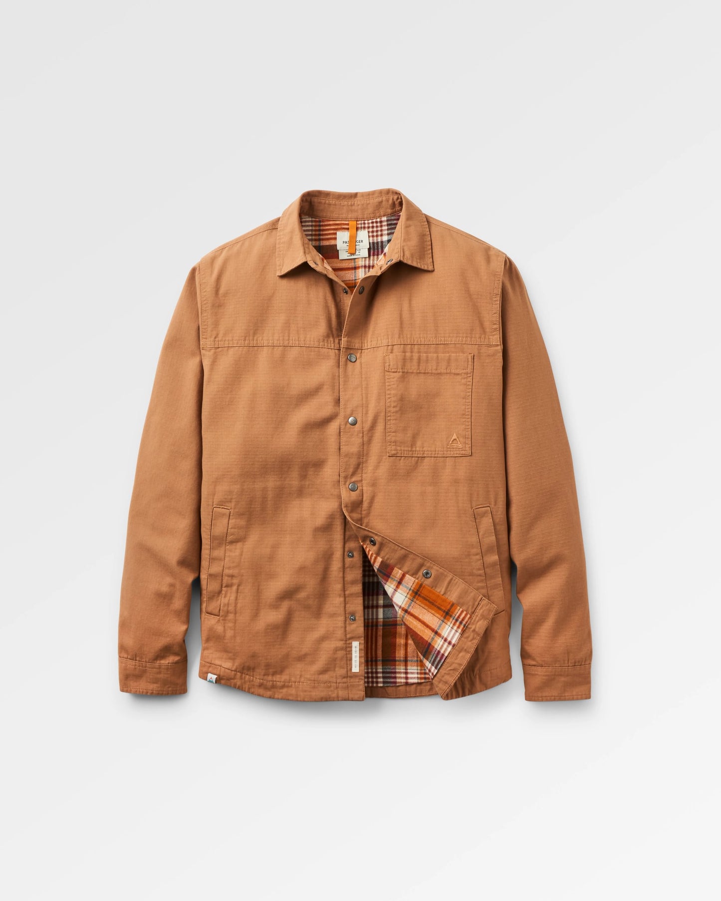 Way Flannel Lined Shirt - Toffee - Flatlay