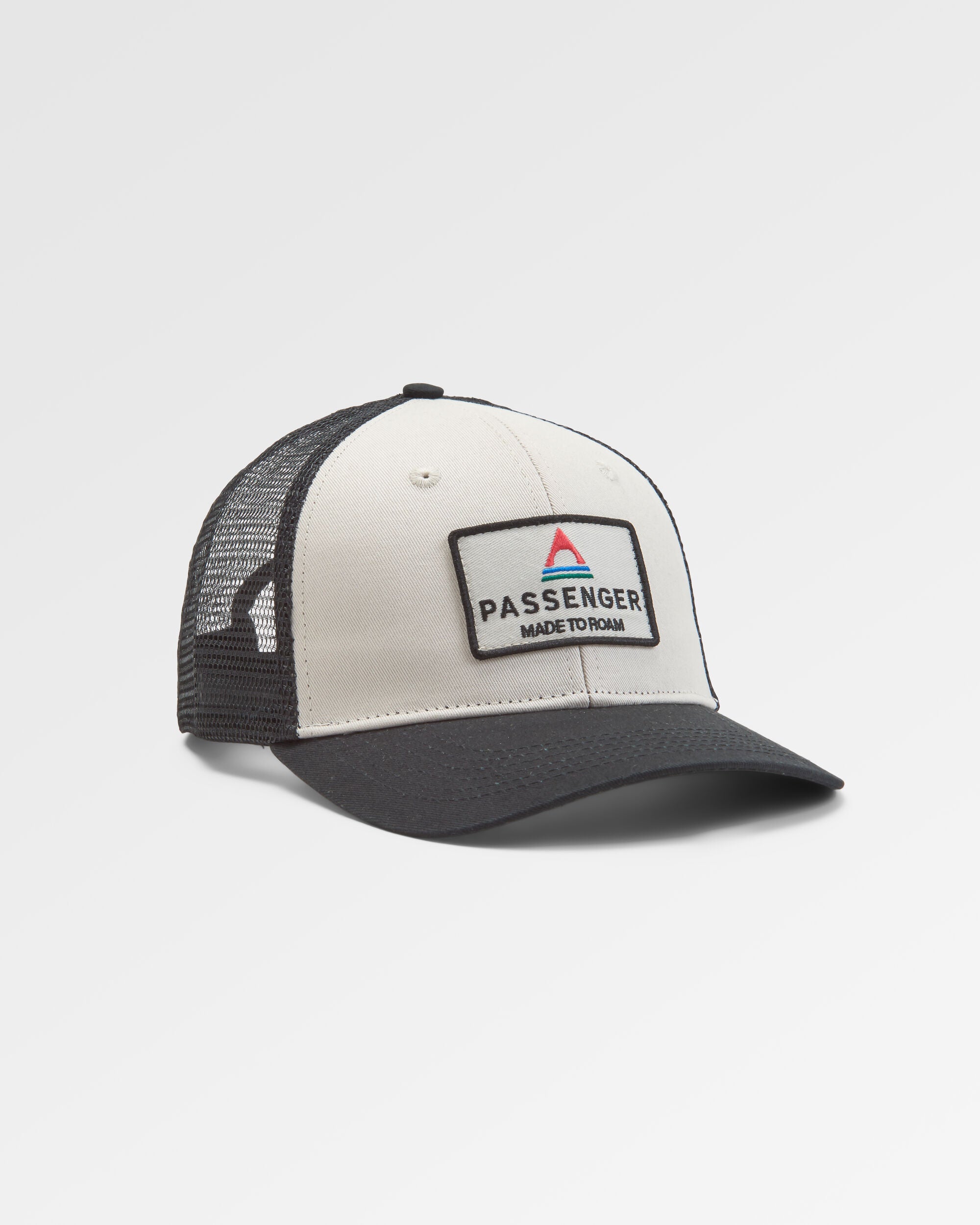 Core Organic Cotton Trucker Cap - Black/ White - Flatlay