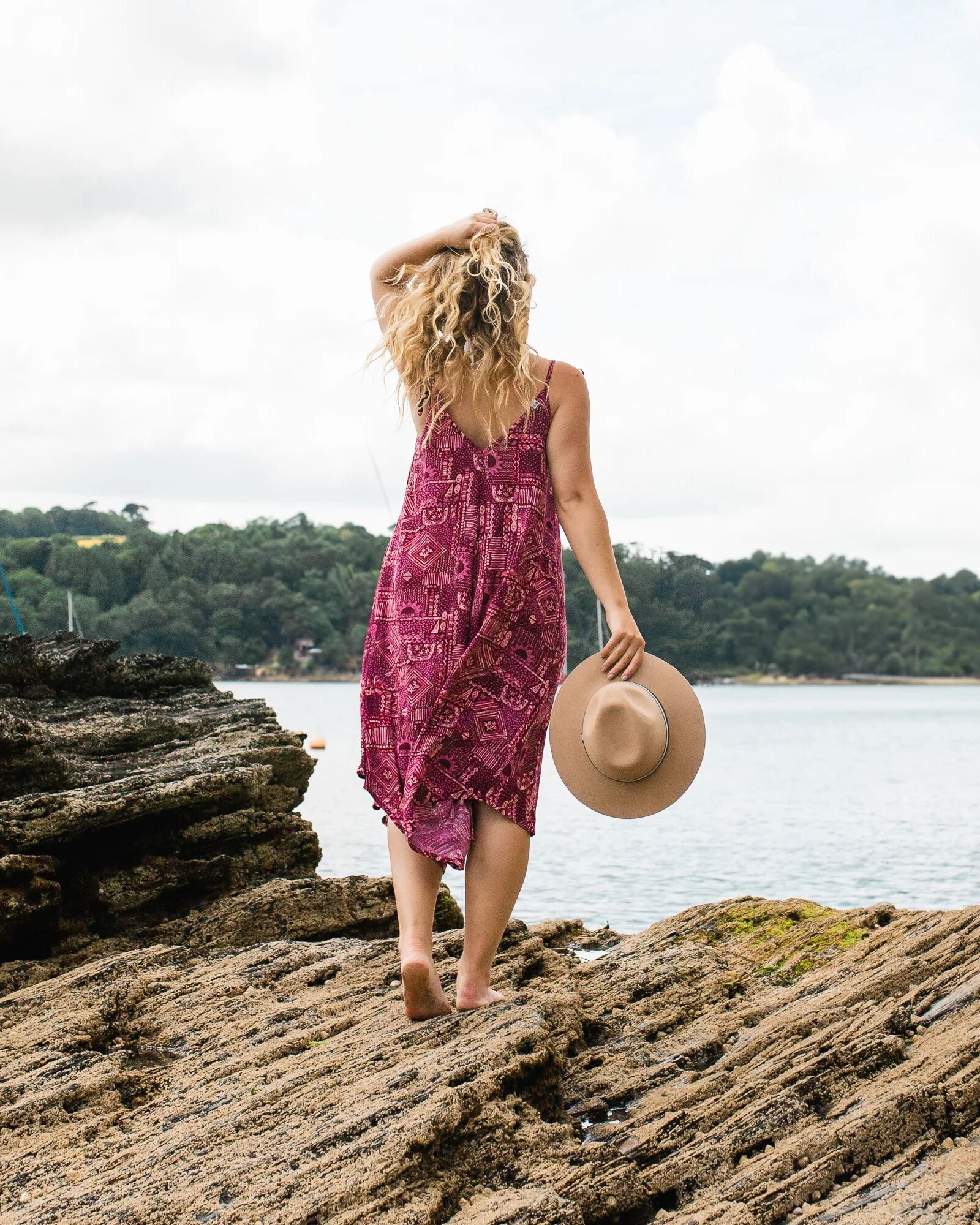 Copetín Jumpsuit - Vintage Patchwork Wine - Lifestyle