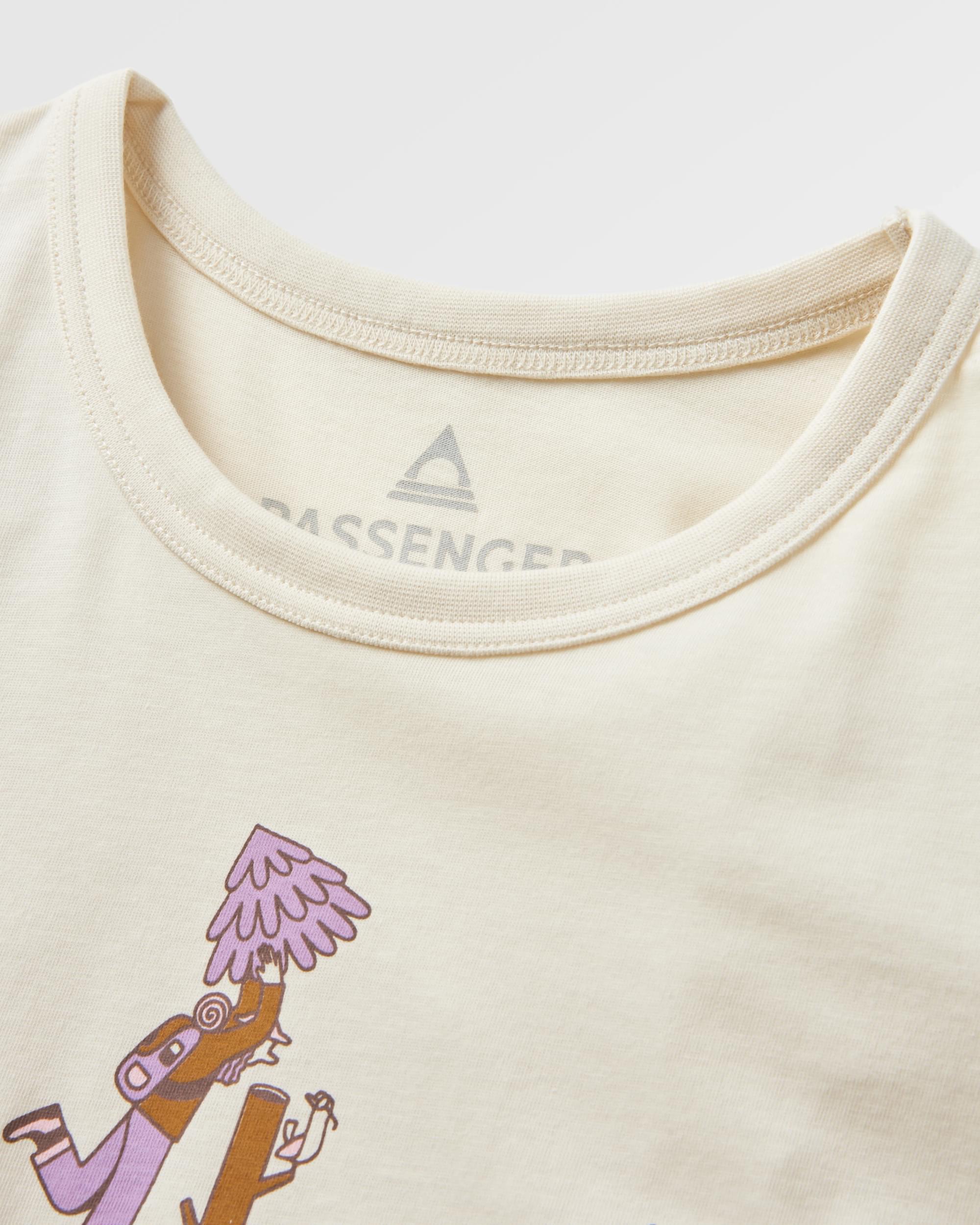 Go Forage Organic Cotton T-Shirt - Birch - Flatlay