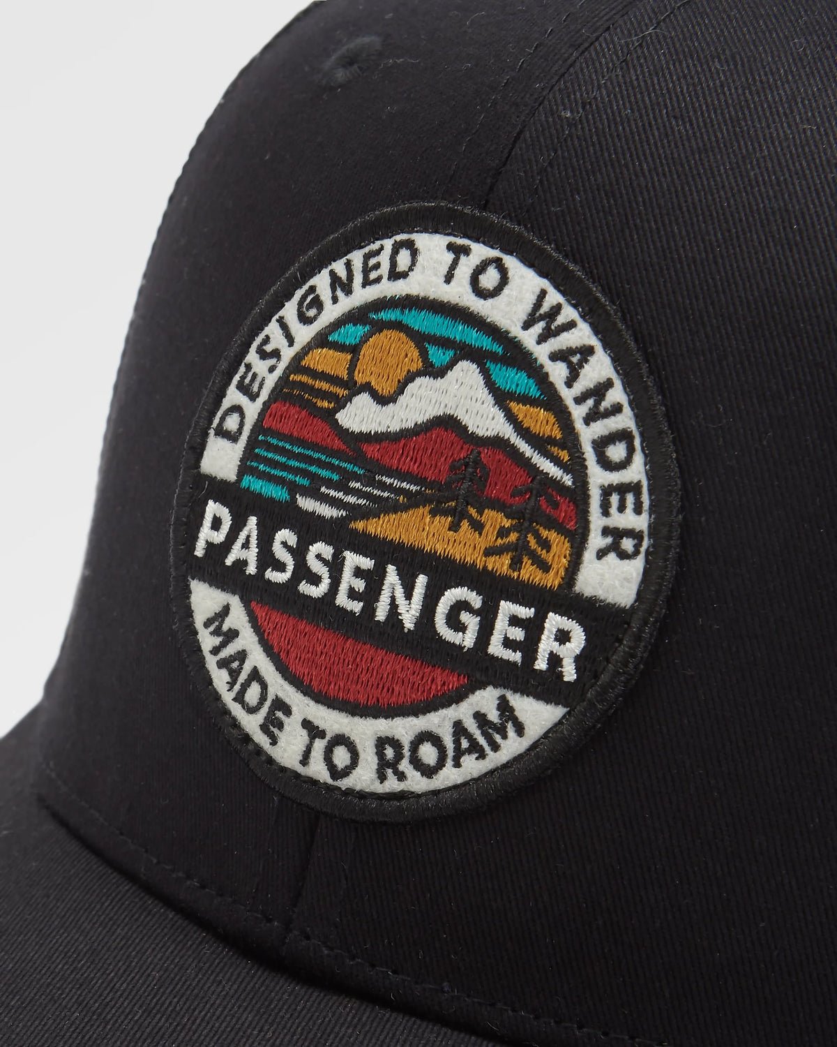 Odyssey Mesh Snapback Cap - Black - Flatlay