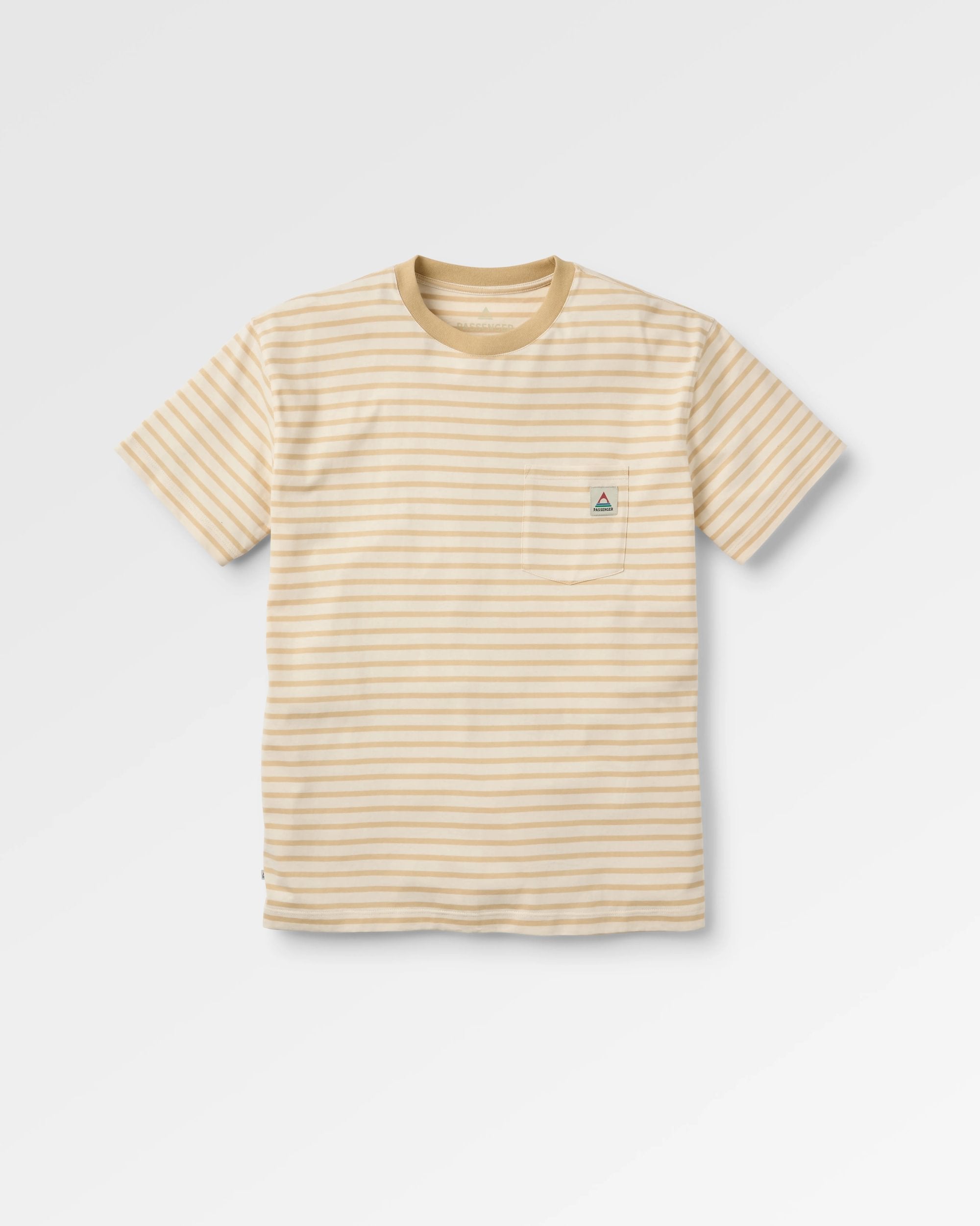 Zen T-Shirt mit entspanntem Schnitt - Stein gestreift