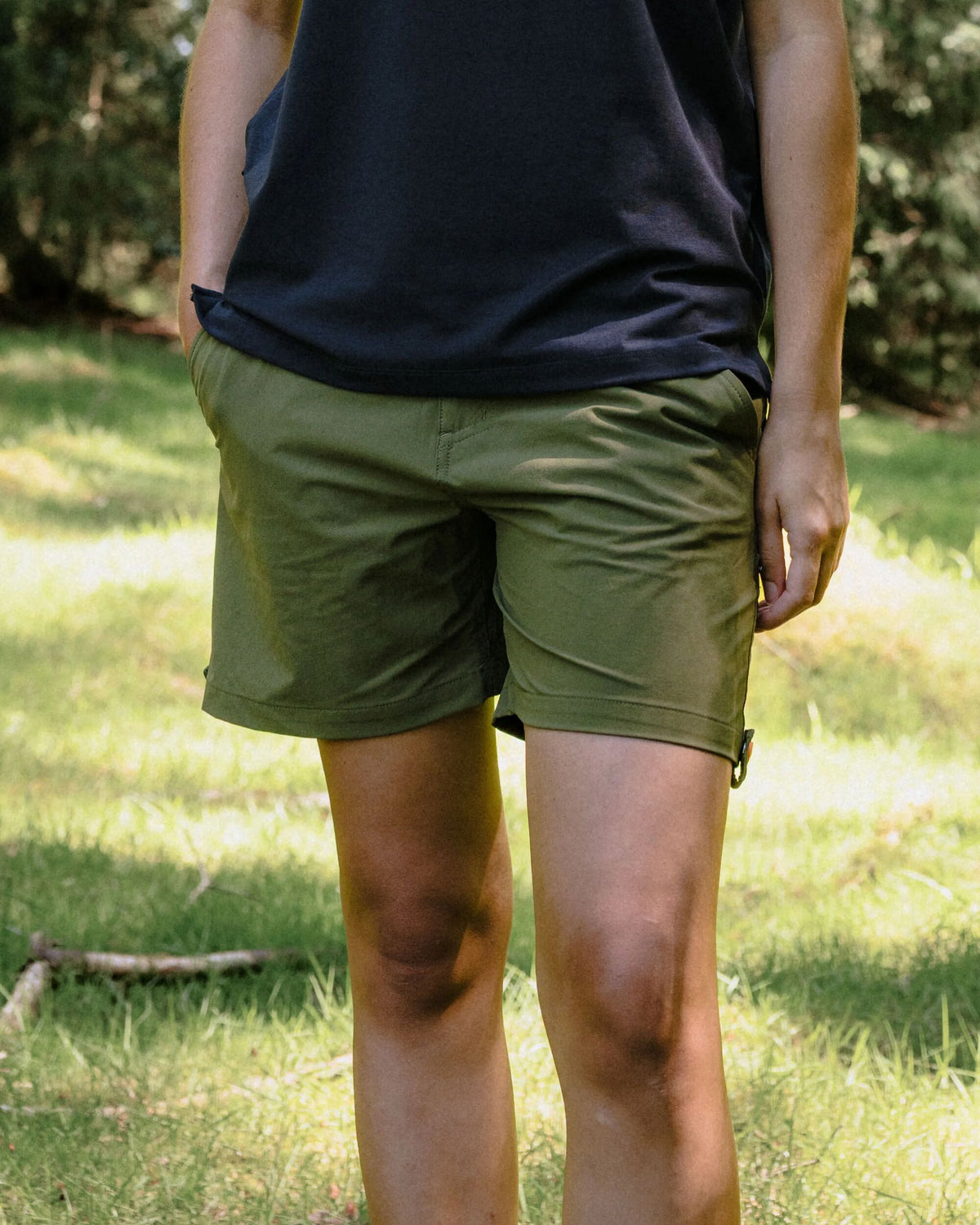 365 Trail Roll Up Short - Khaki - Lifestyle