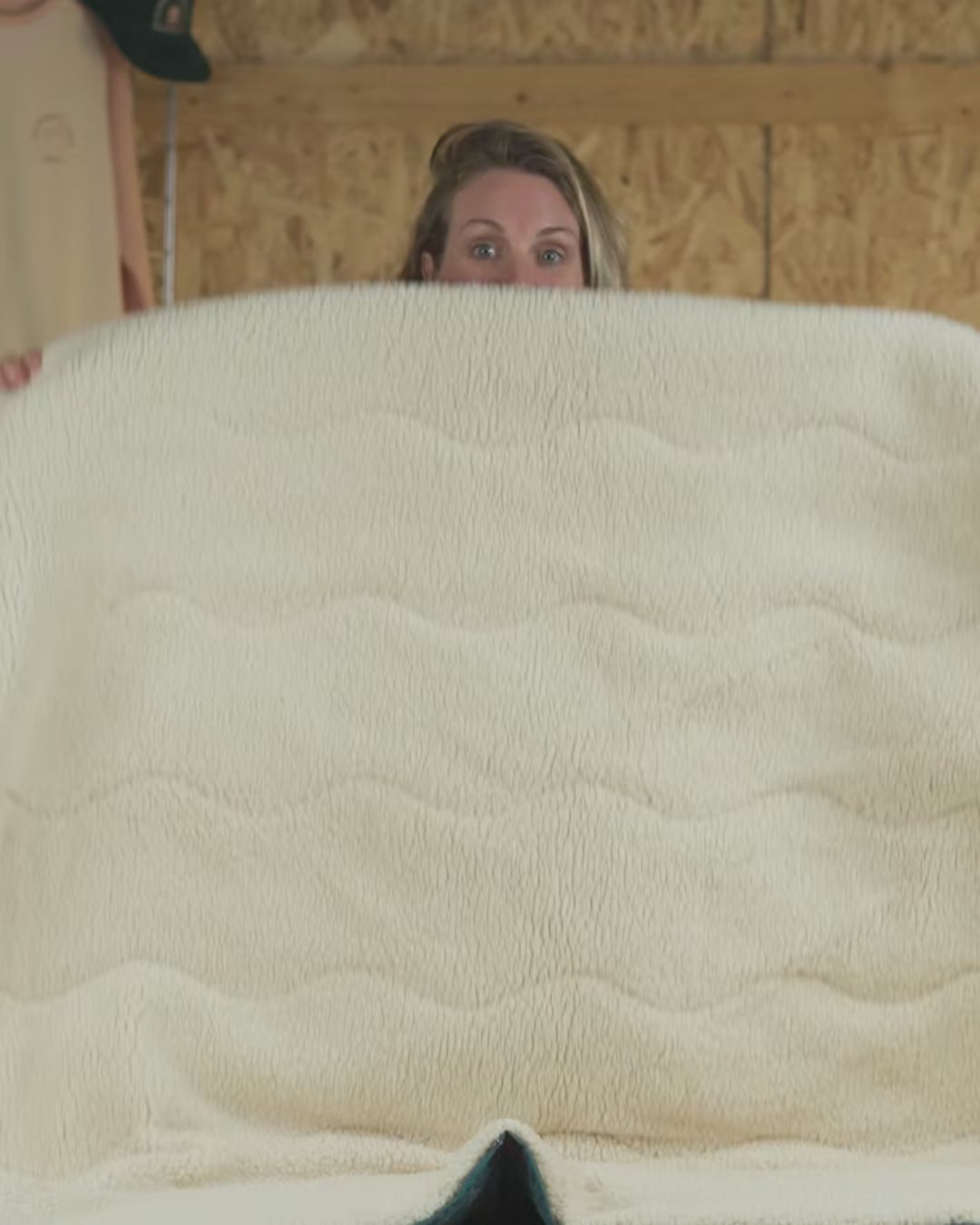 Cabin Recycled Sherpa Blanket - Abstract Mountain Green -