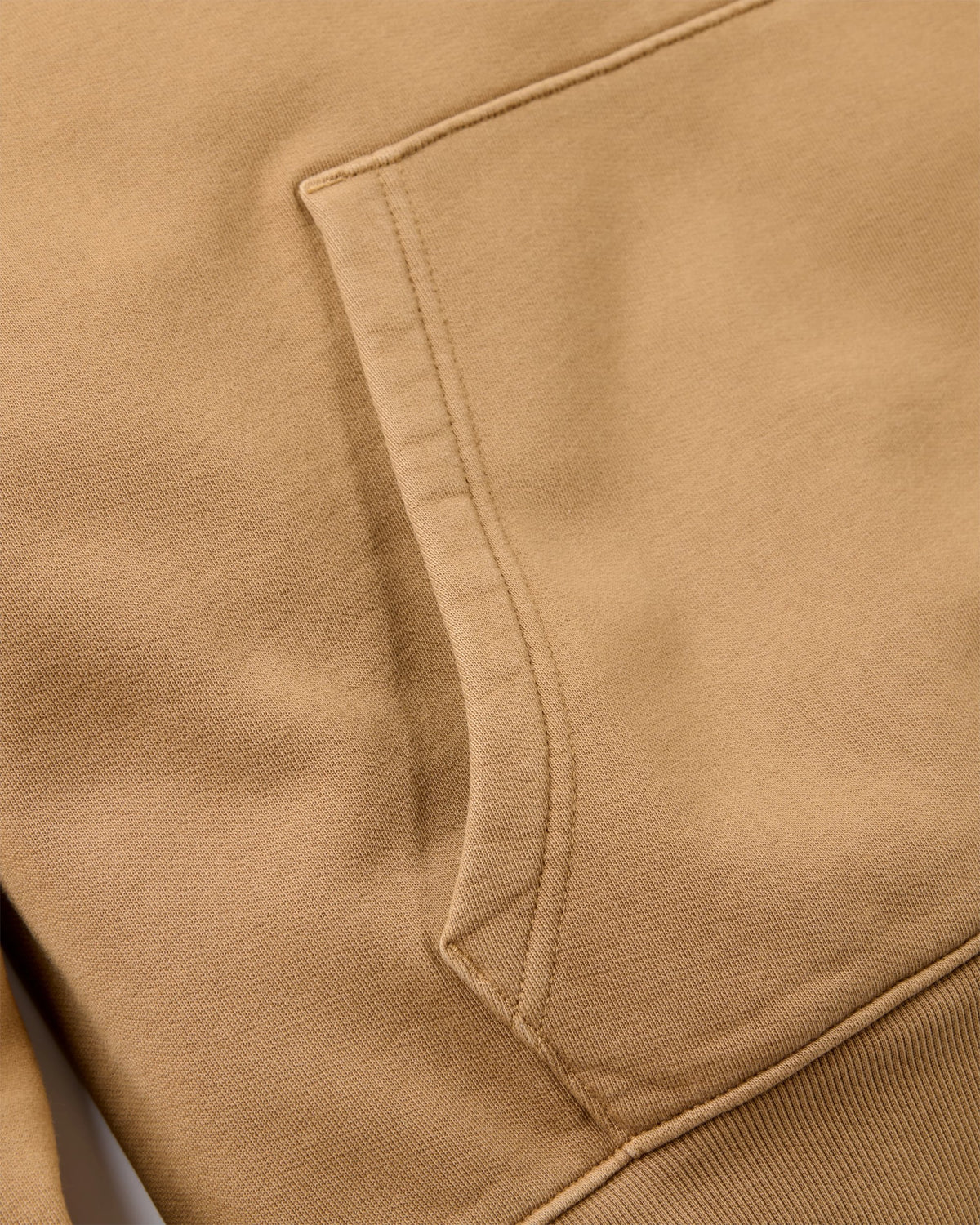 Vita Organic Cotton Relaxed Fit Hoodie - Caramel - Flatlay