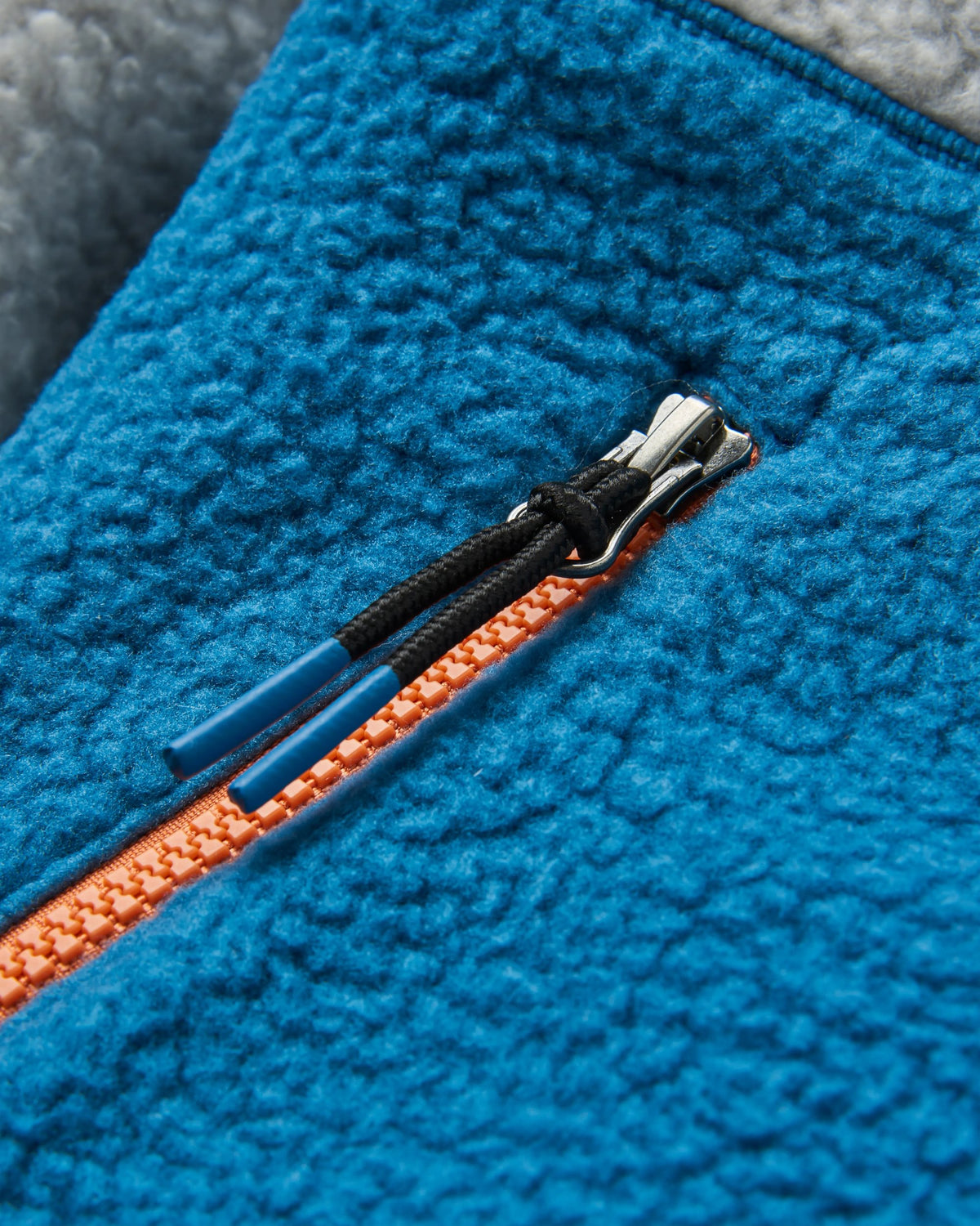 Maine 1/2 Zip Sherpa Fleece - Blue Steel - Flatlay