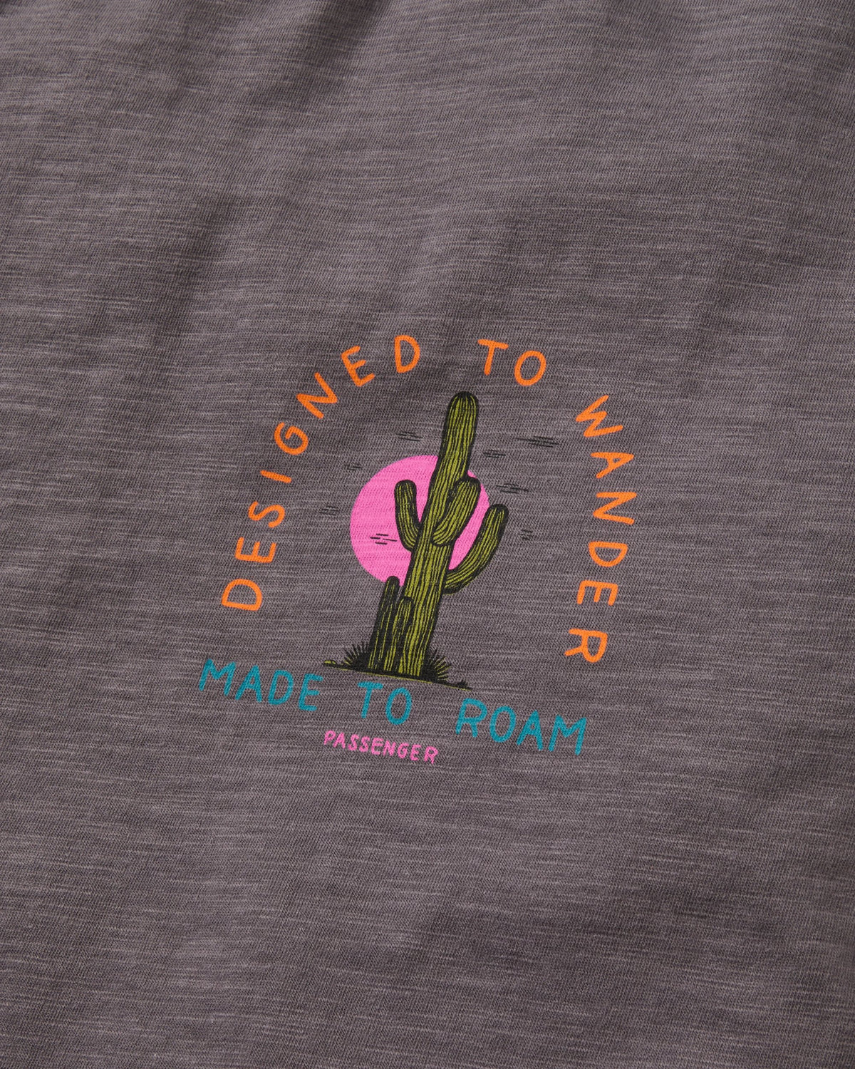 Explore T-Shirt - Charcoal - Flatlay